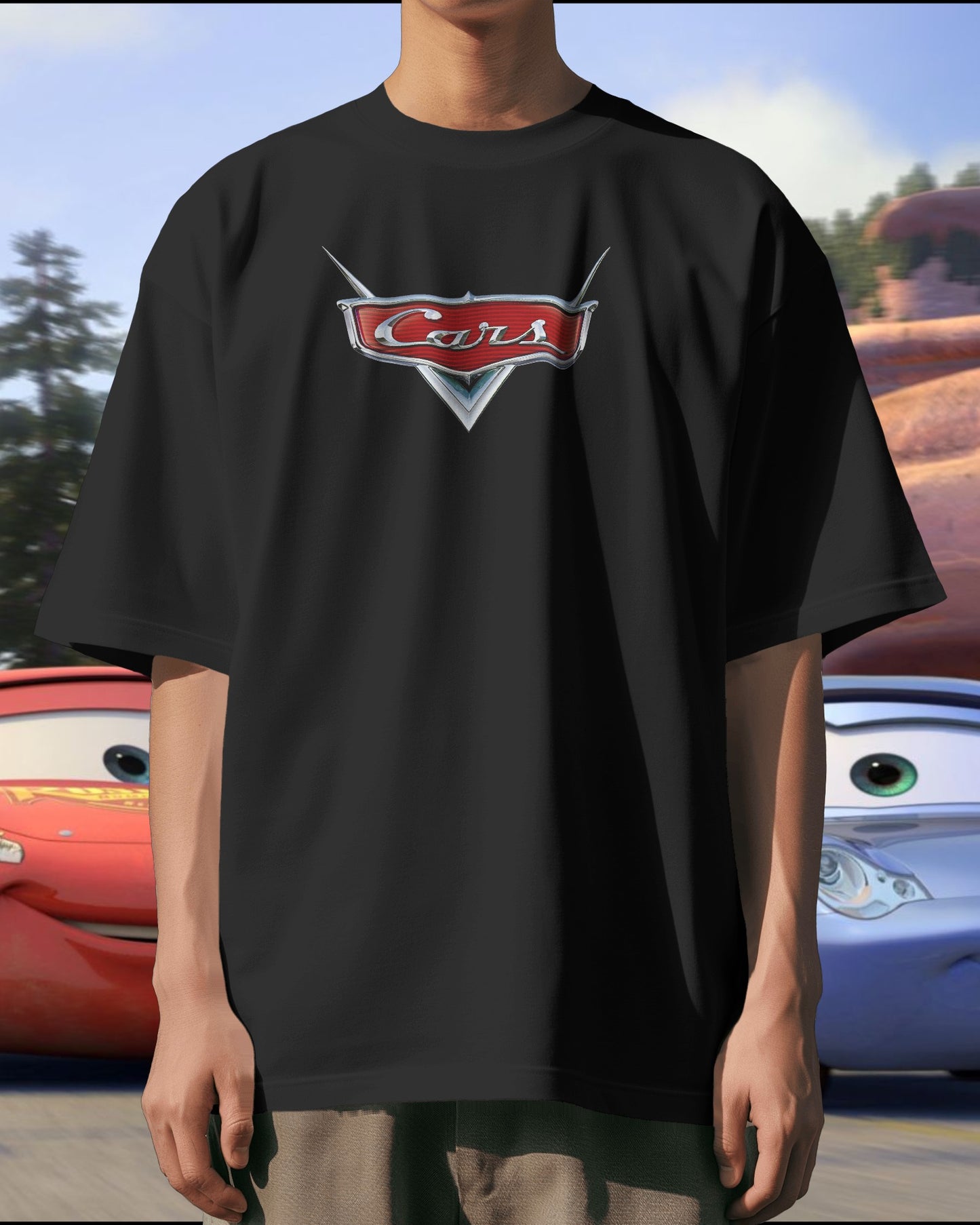 Pixar Cars McQueen - Oversized T-Shirt