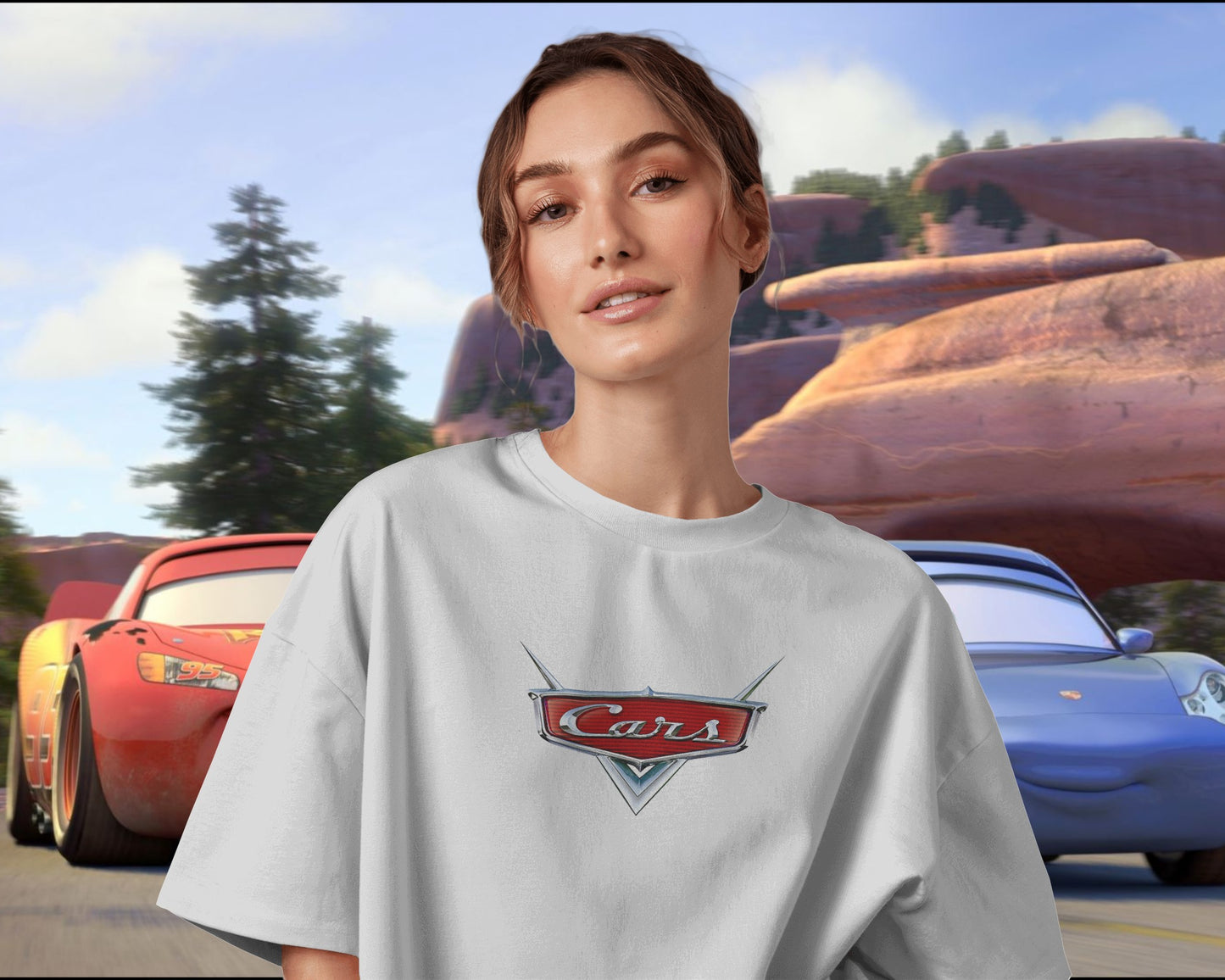 Pixar Cars SALLY Oversized T-SHIRT