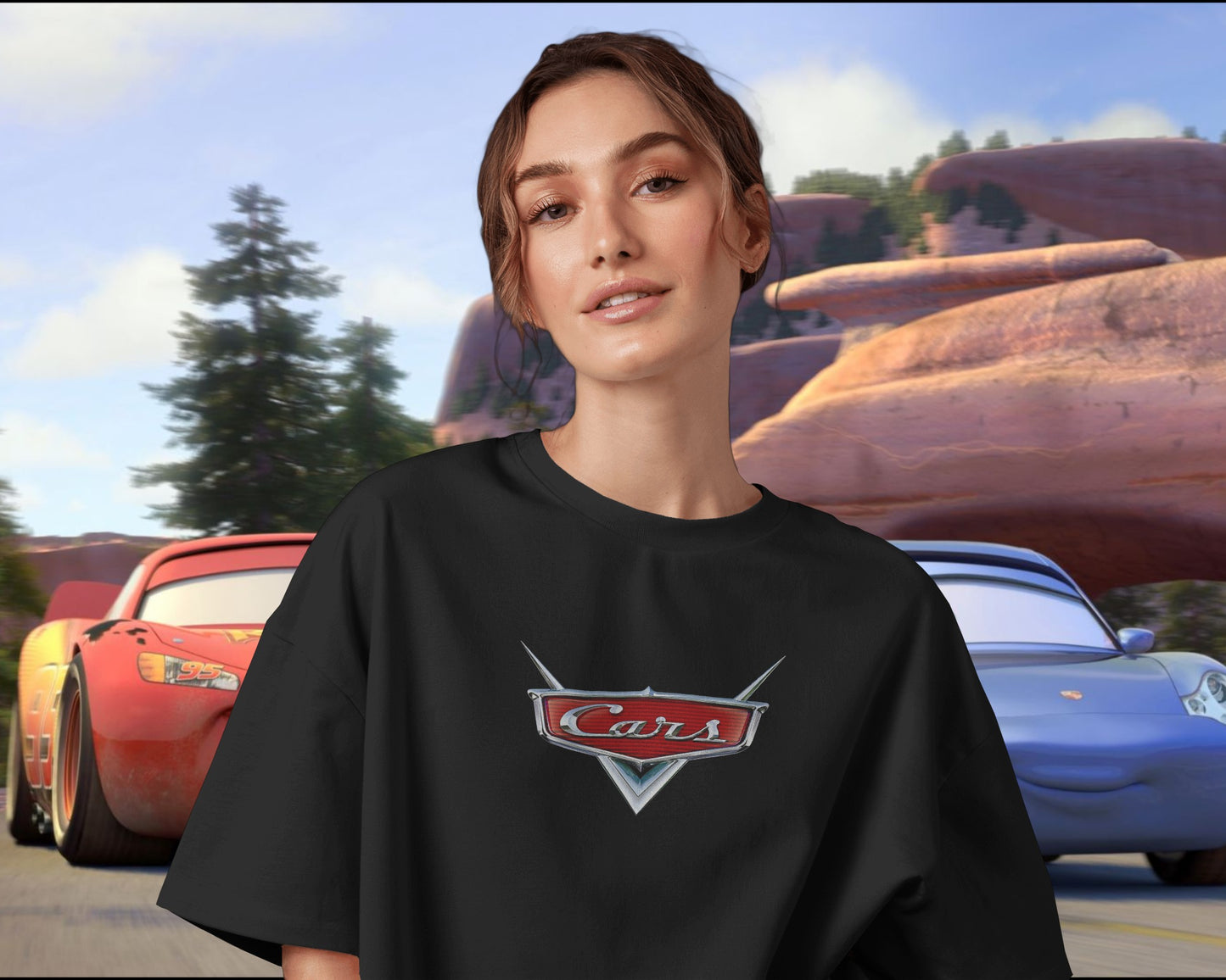Pixar Cars SALLY Oversized T-SHIRT