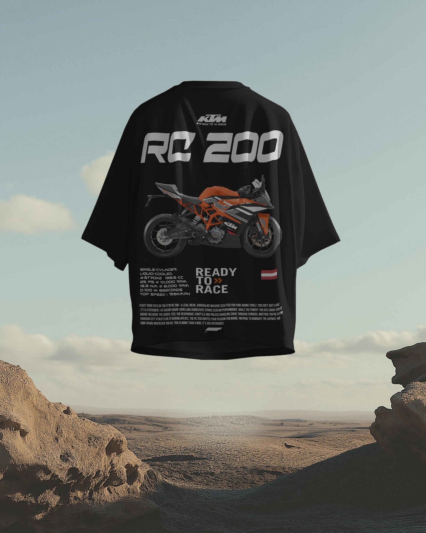 KTM RC 200 - Oversized T Shirts