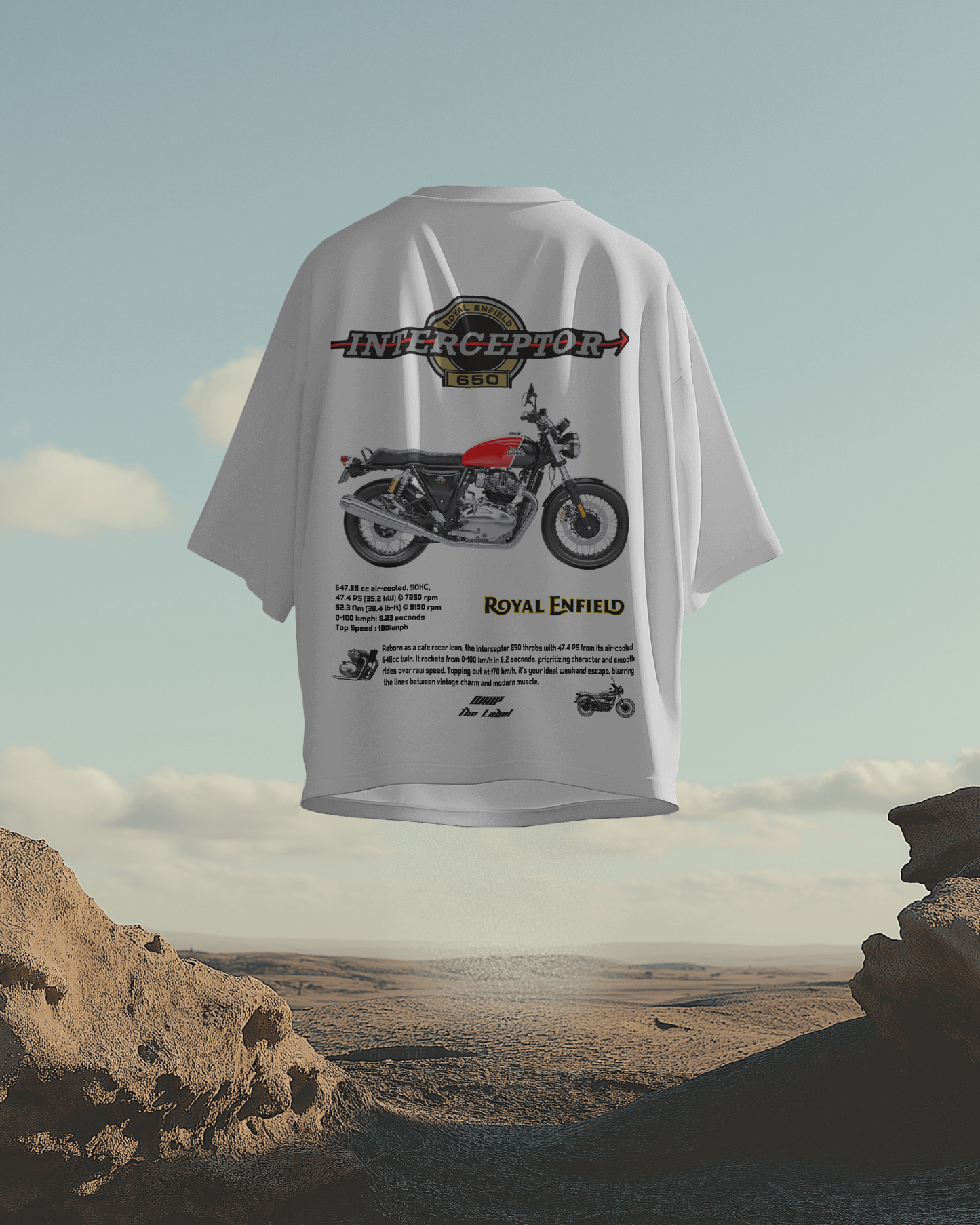 Royal Enfield Interceptor 650 Oversized T-Shirts