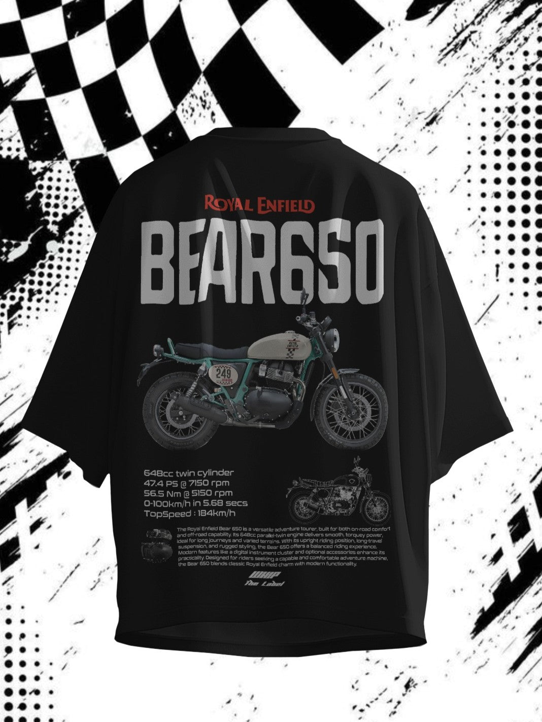 Bear 650 - Oversized T-Shirts