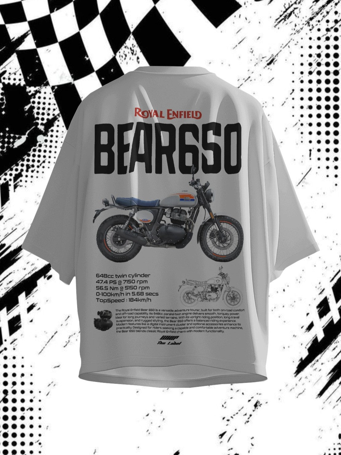 Bear 650 - Oversized T-Shirts