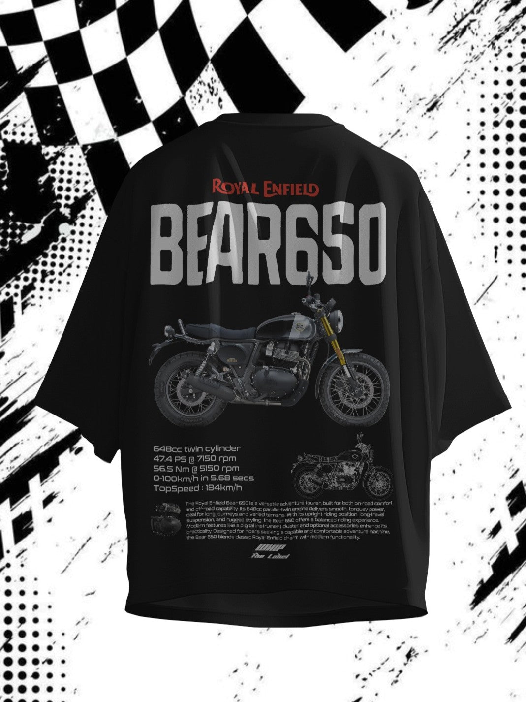 Bear 650 - Oversized T-Shirts