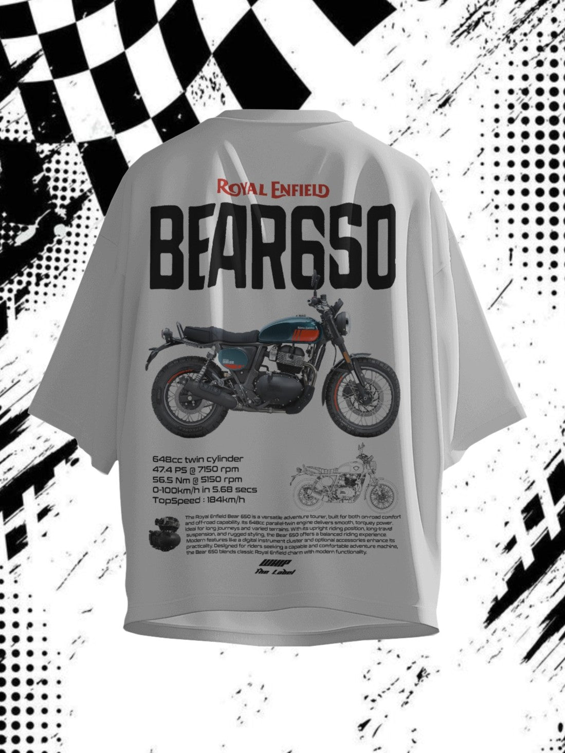 Bear 650 - Oversized T-Shirts