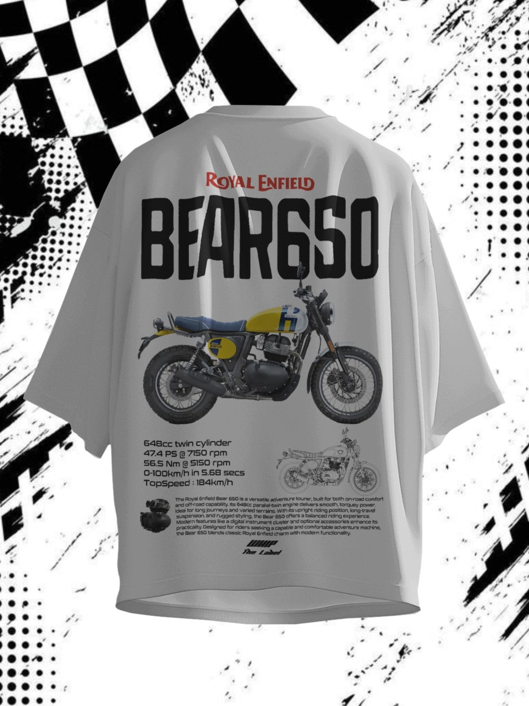 Bear 650 - Oversized T-Shirts
