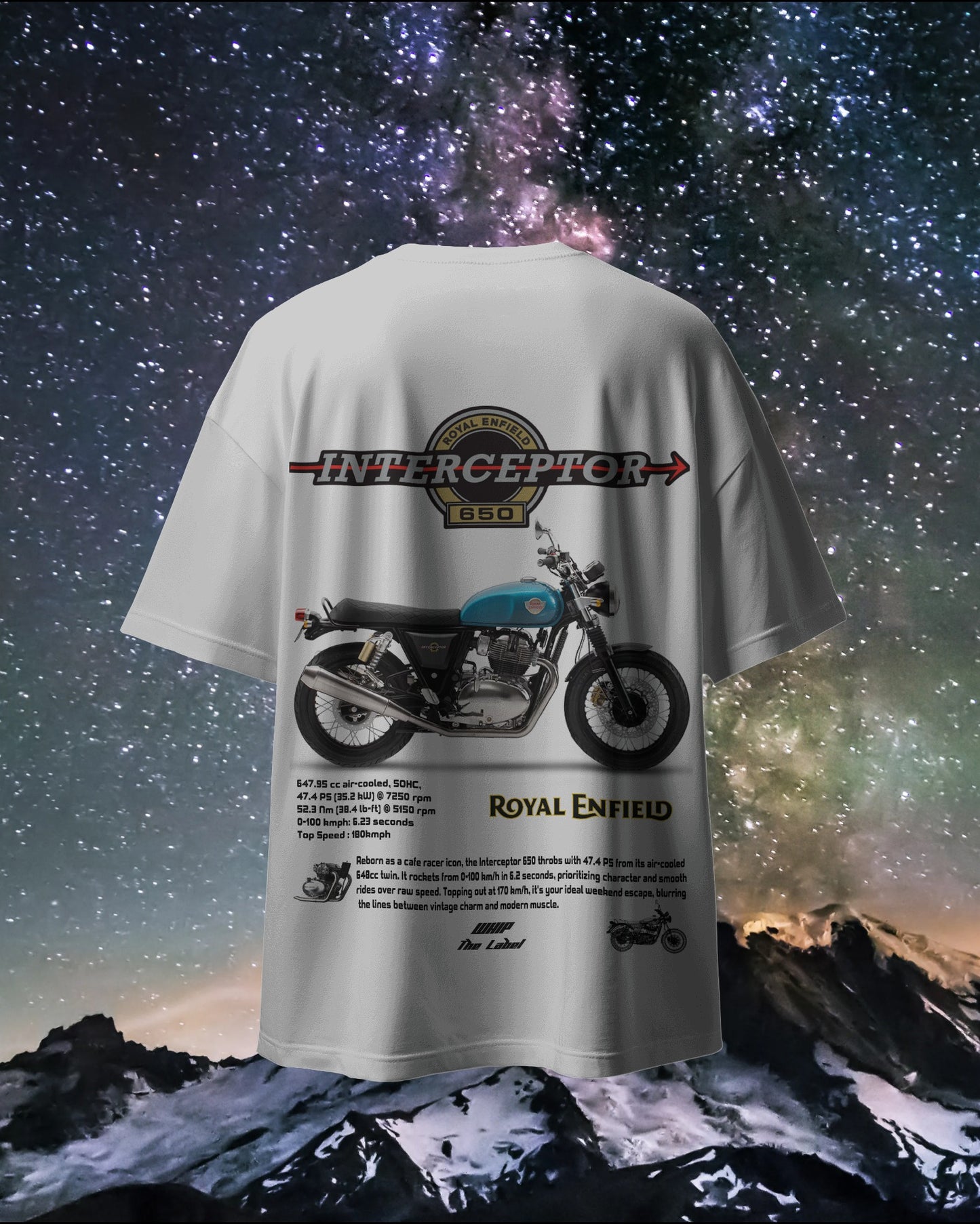 Royal Enfield Interceptor 650 Oversized T-Shirts