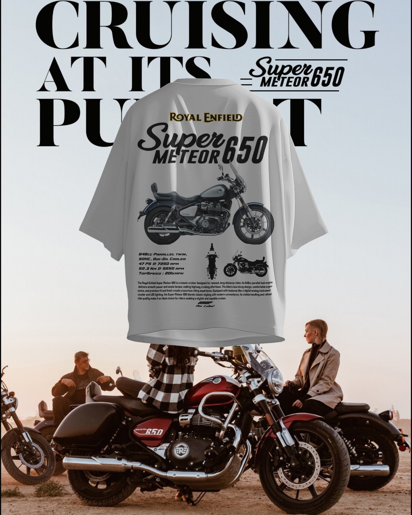 Super Meteor 650 - Oversized T Shirts
