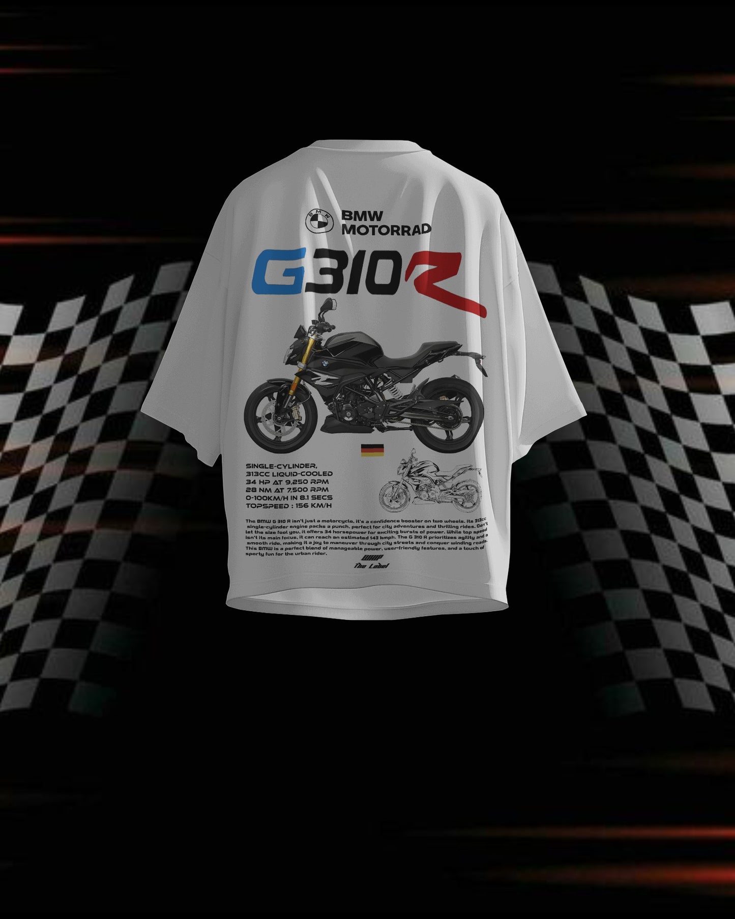 BMW G310R - Oversized T-Shirts
