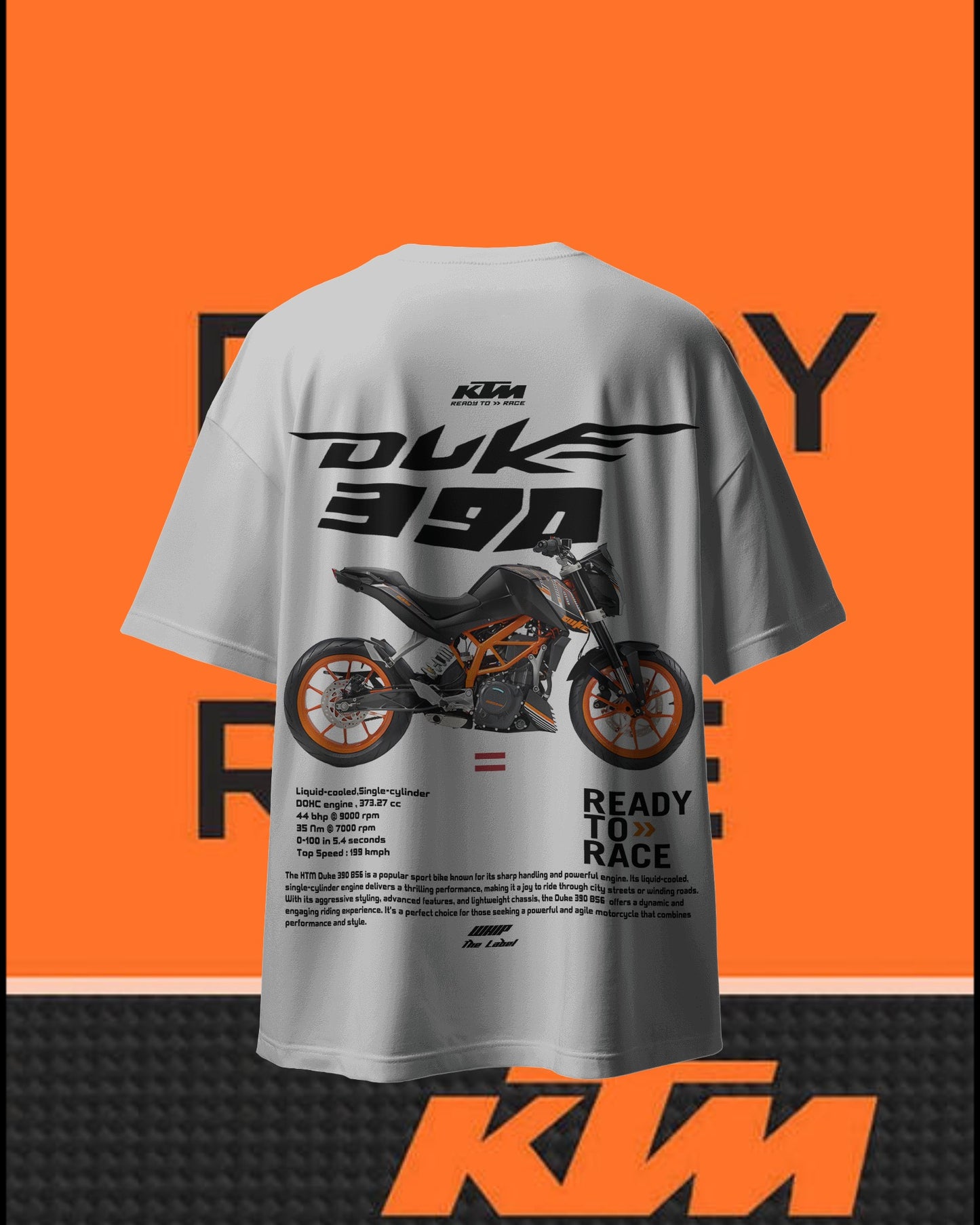 KTM-Duke390 Oversized T-Shirt