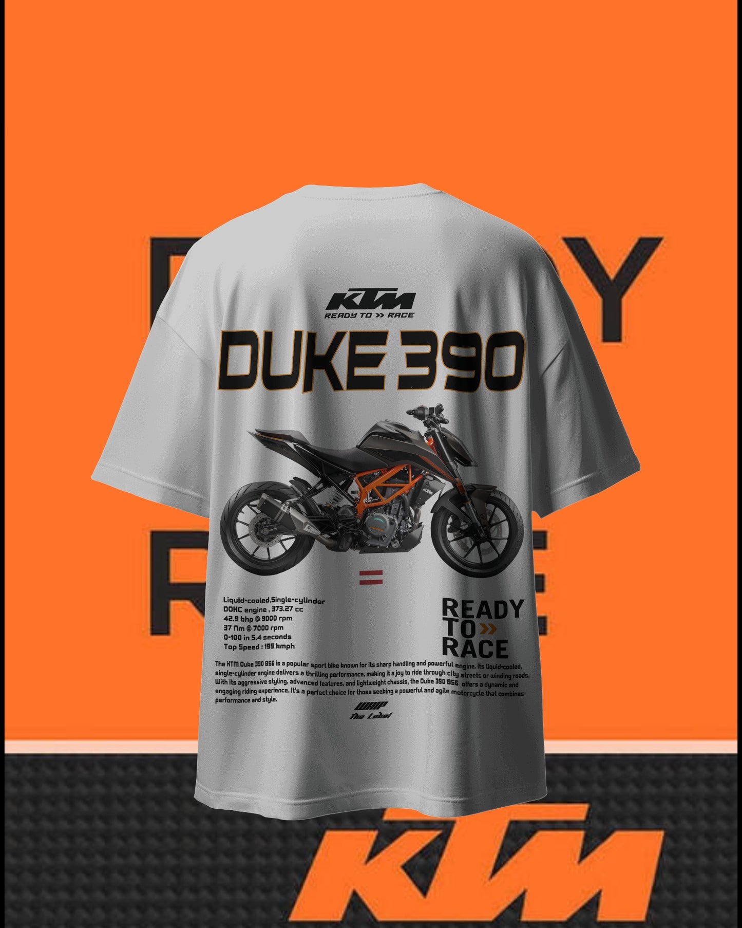 KTM-Duke390 Oversized T-Shirt