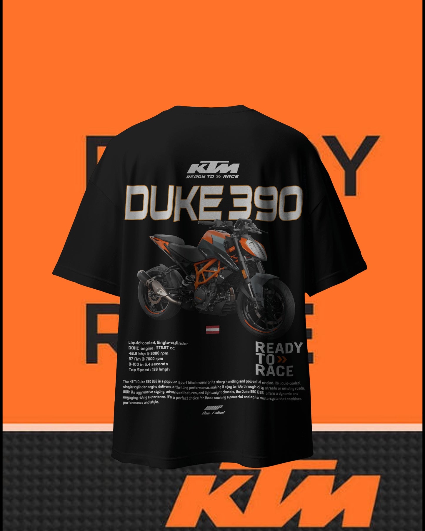 KTM-Duke390 Oversized T-Shirt