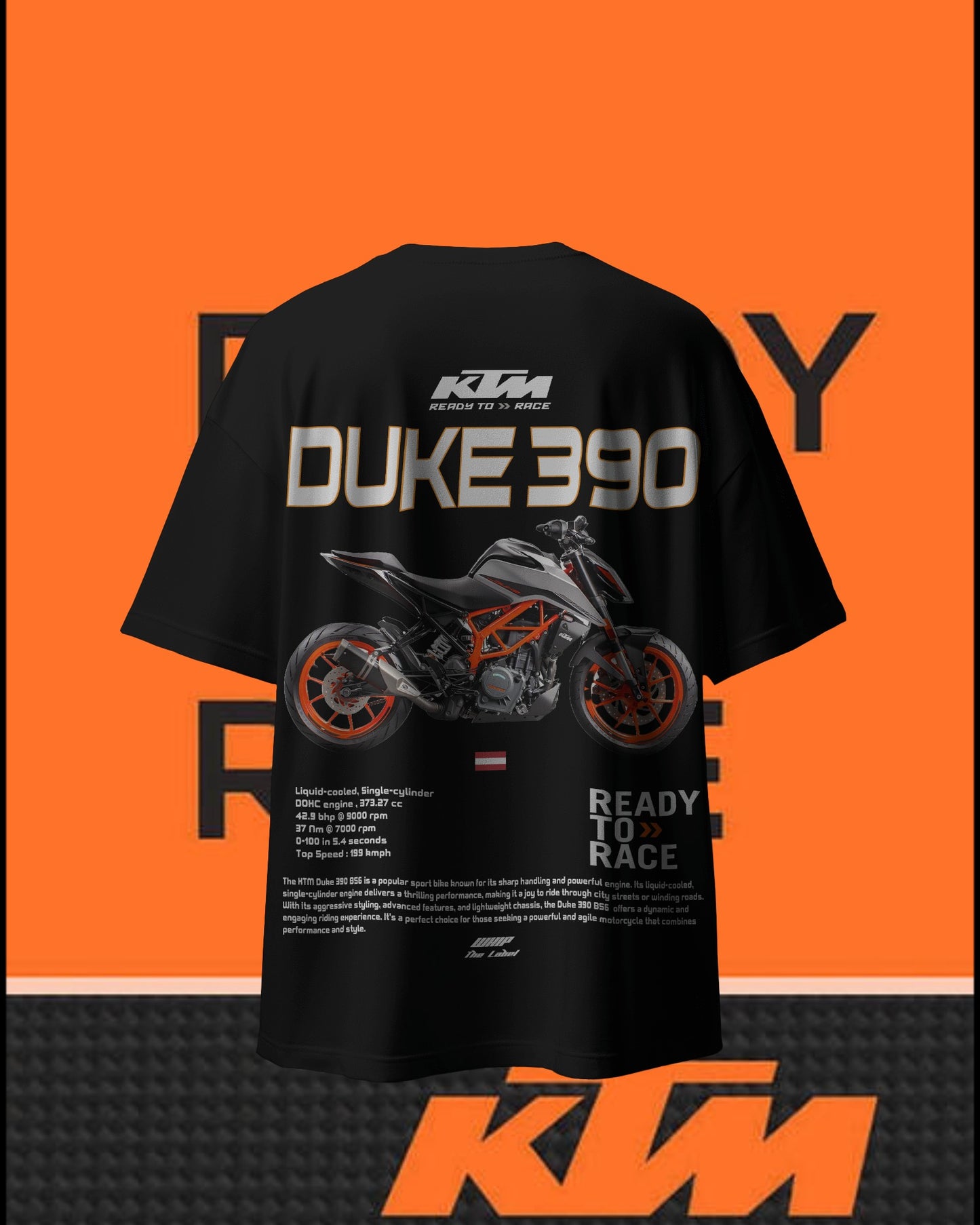 KTM-Duke390 Oversized T-Shirt