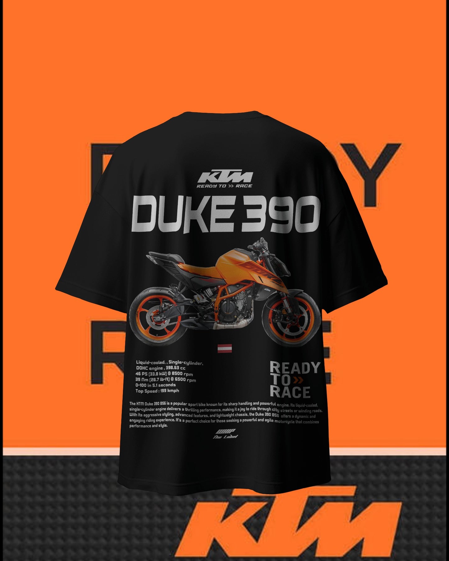 KTM-Duke390 Oversized T-Shirt