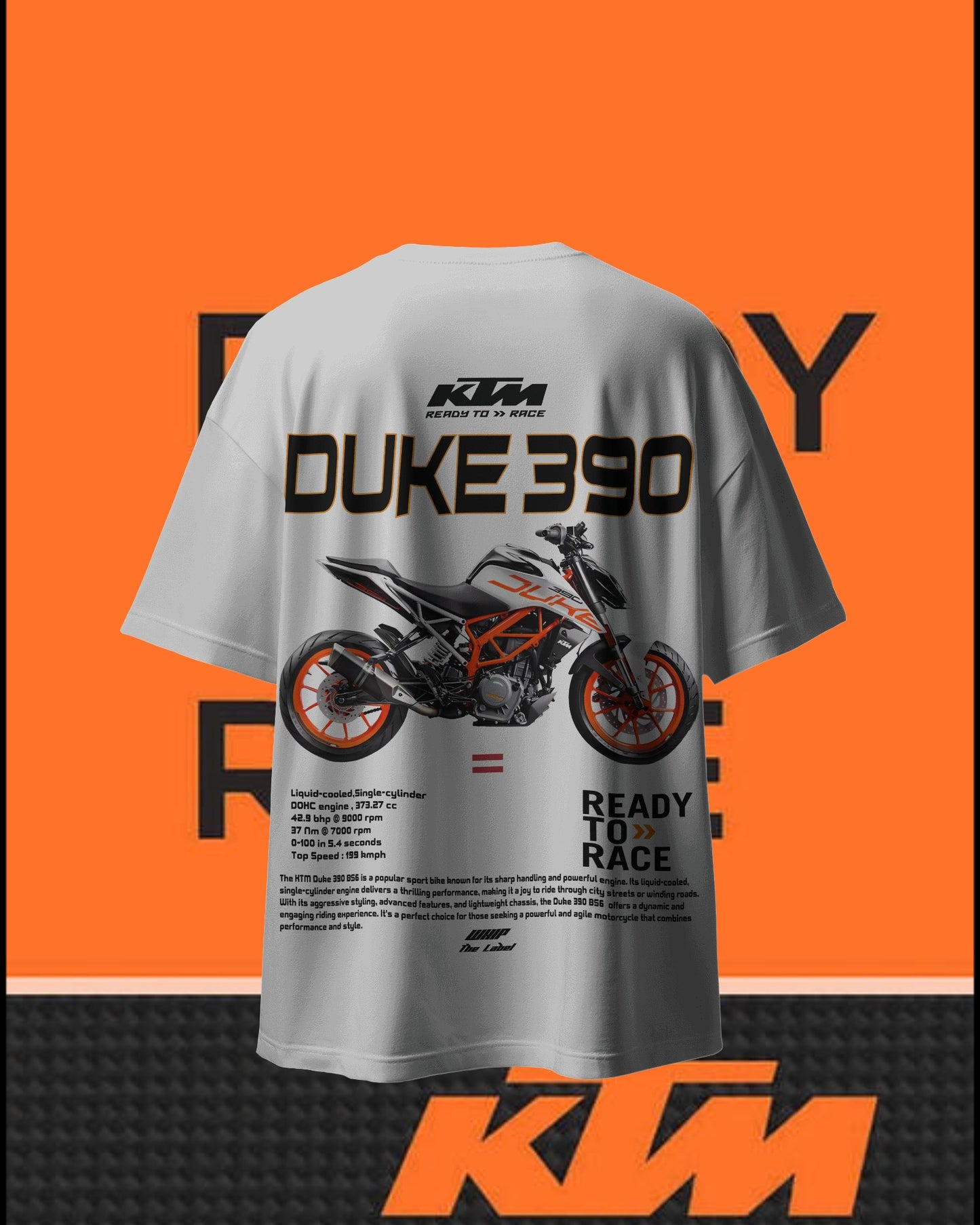 KTM-Duke390 Oversized T-Shirt
