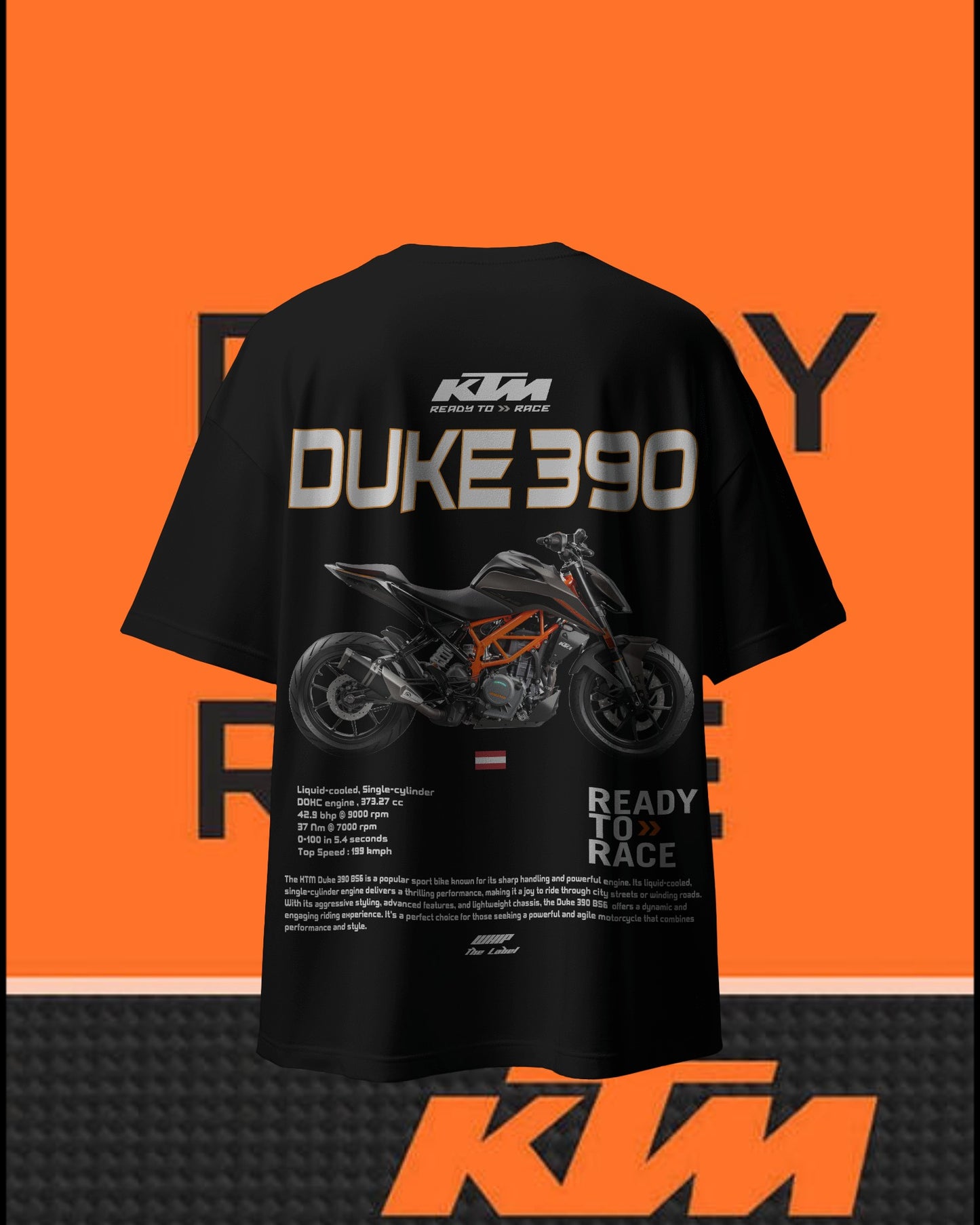 KTM-Duke390 Oversized T-Shirt