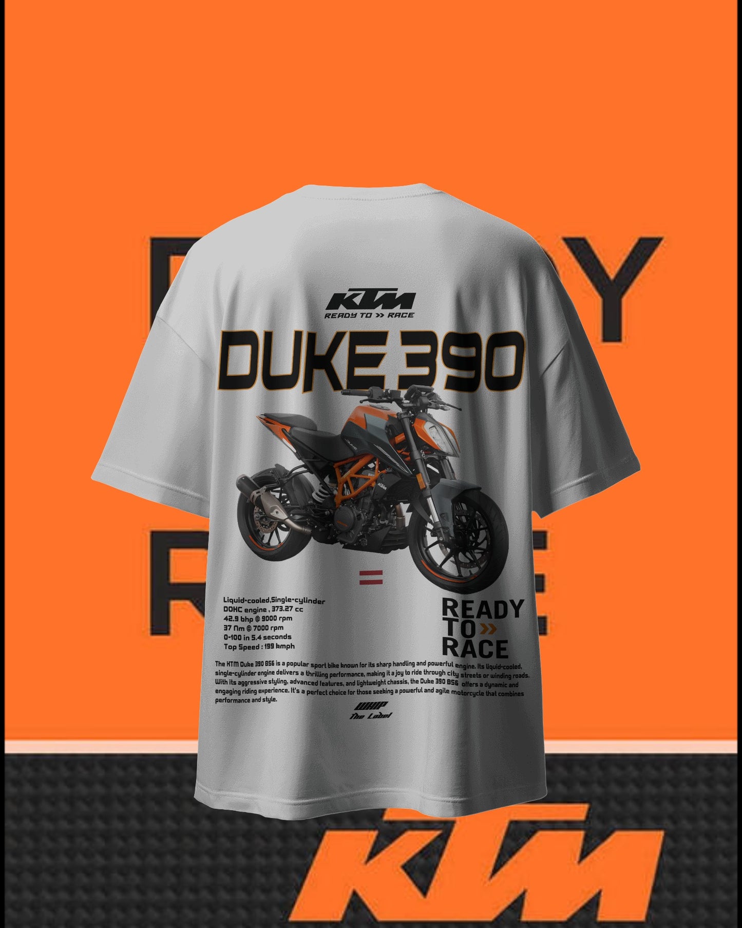 KTM-Duke390 Oversized T-Shirt