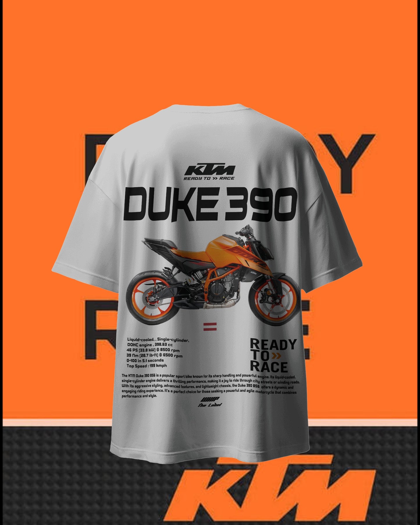 KTM-Duke390 Oversized T-Shirt