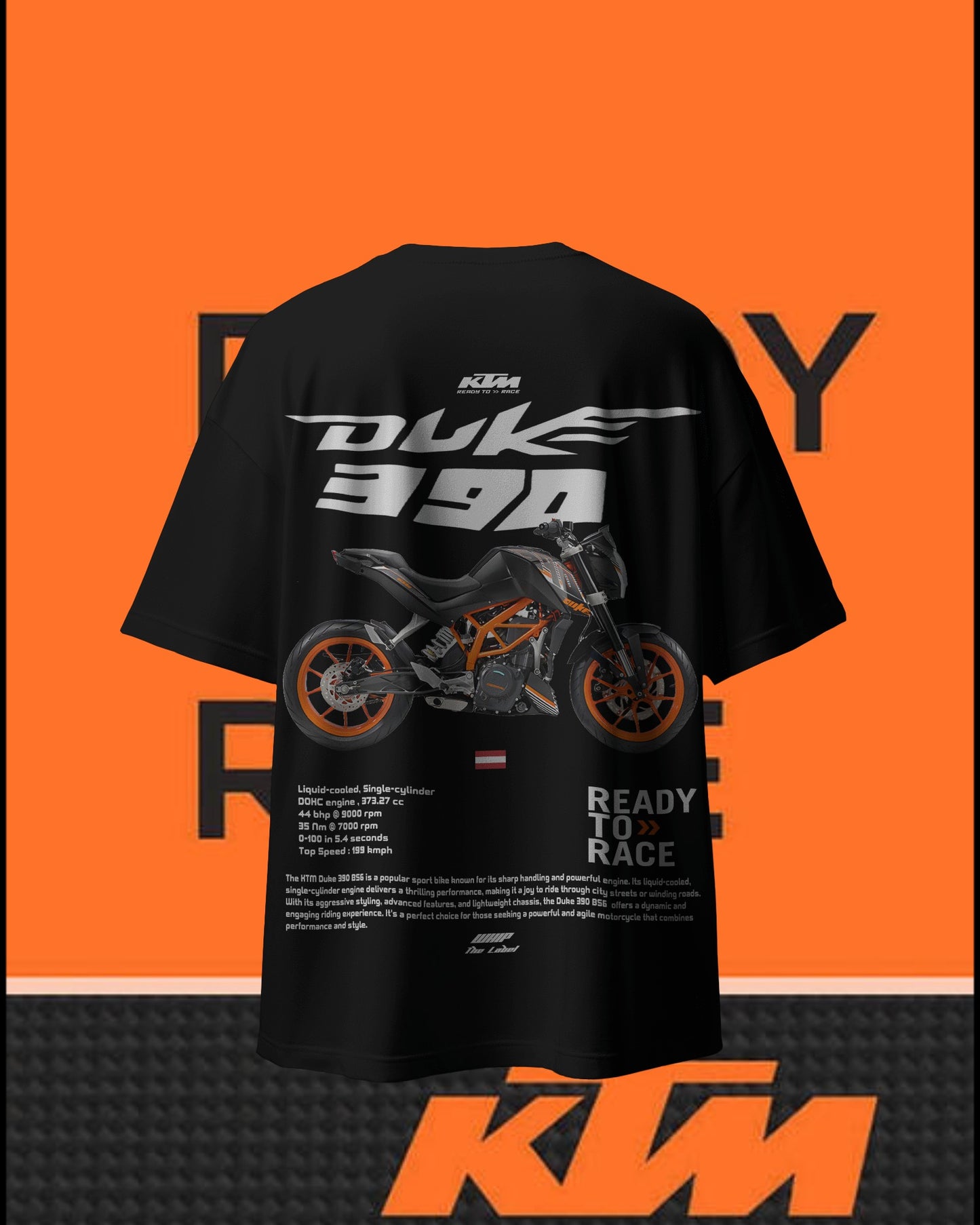KTM-Duke390 Oversized T-Shirt