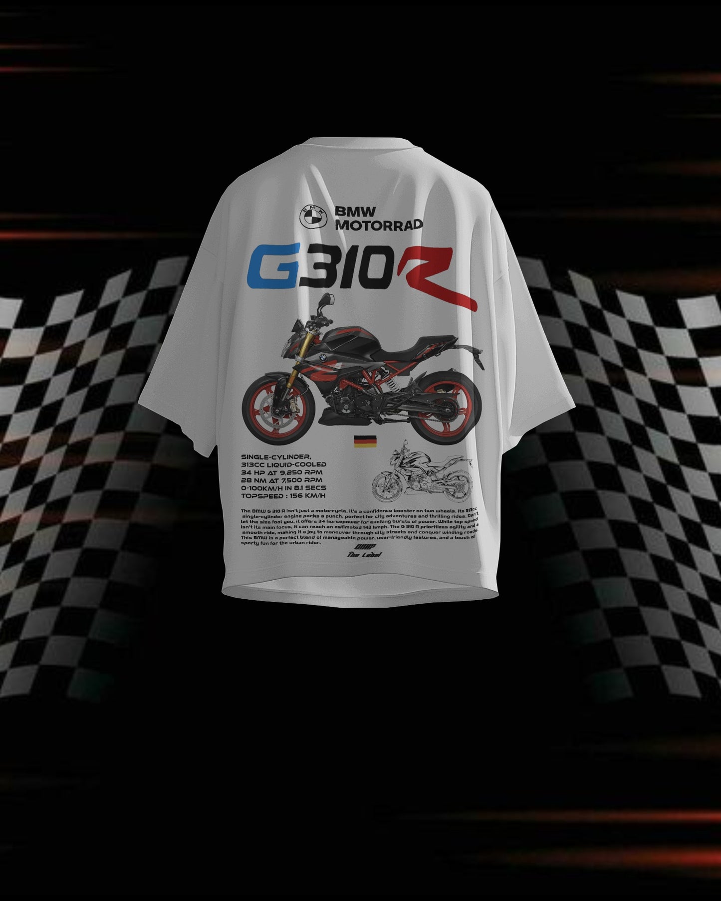BMW G310R - Oversized T-Shirts