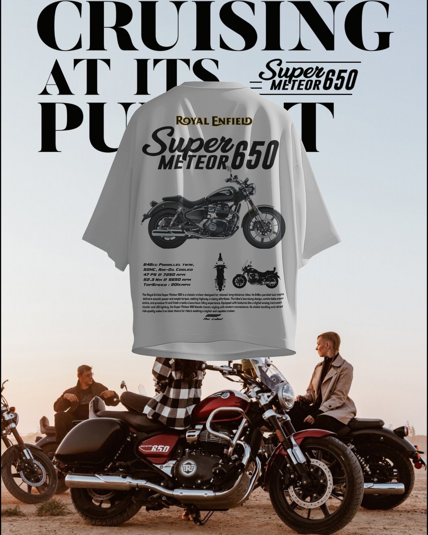 Super Meteor 650 - Oversized T Shirts