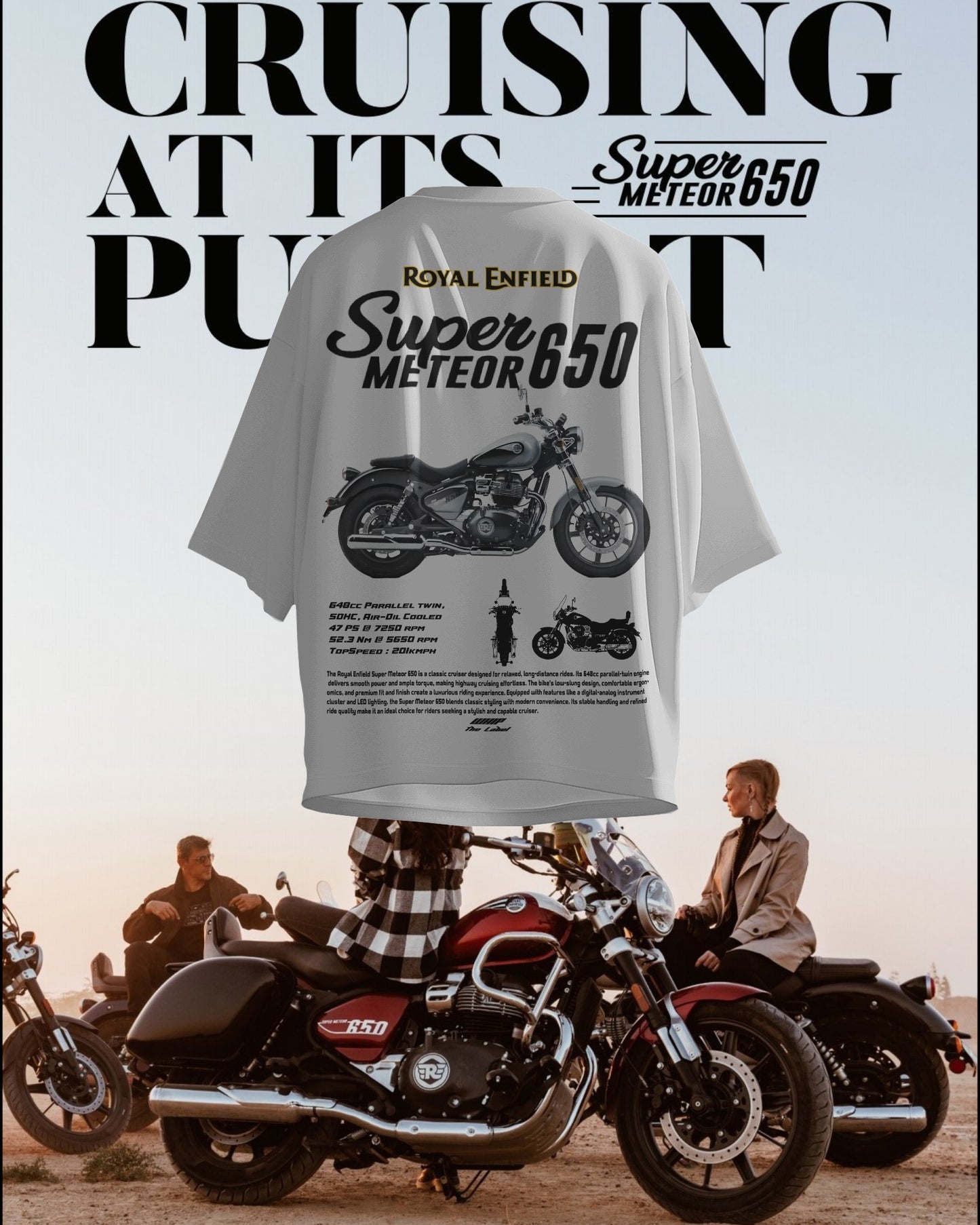 Super Meteor 650 - Oversized T Shirts