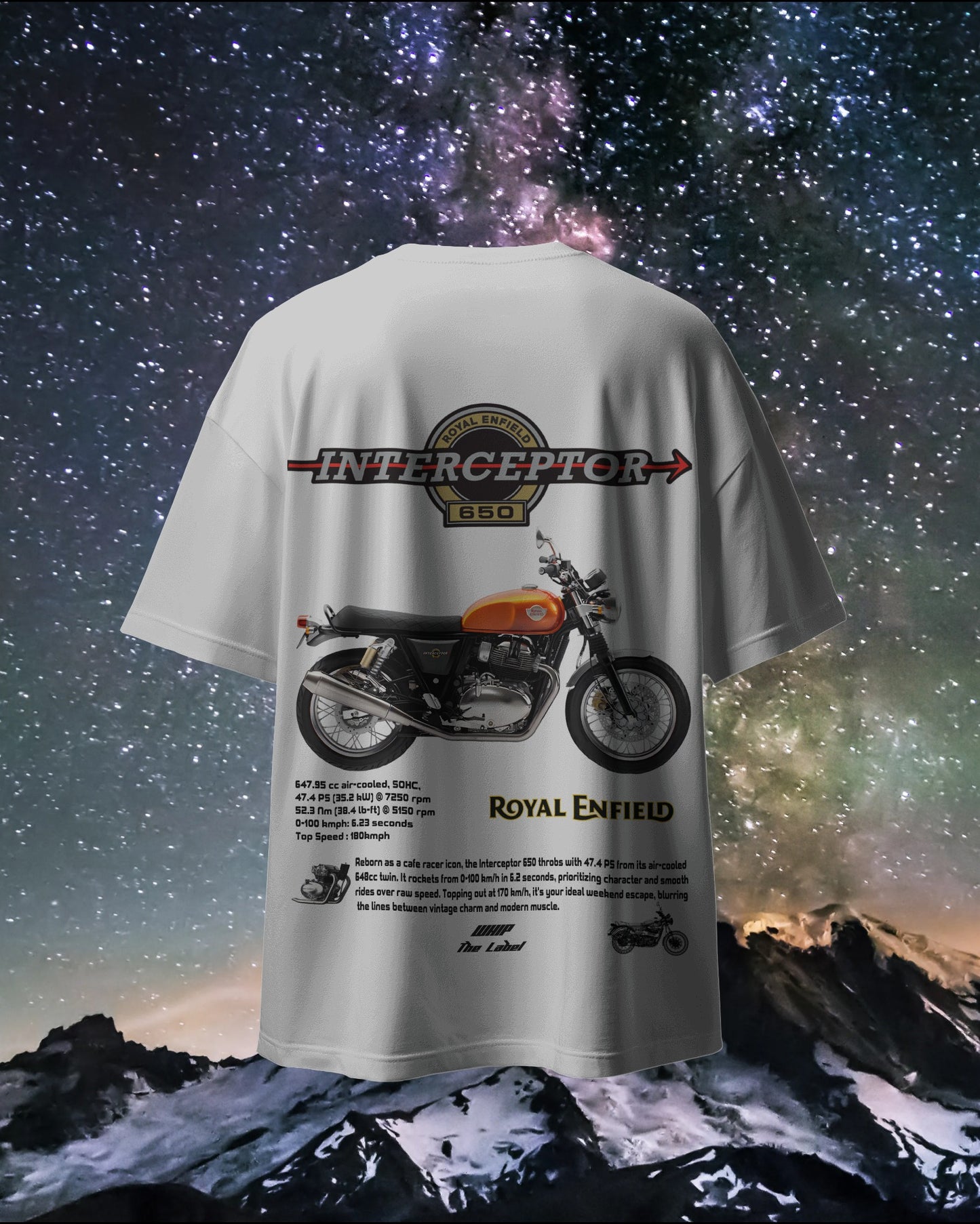Royal Enfield Interceptor 650 Oversized T-Shirts