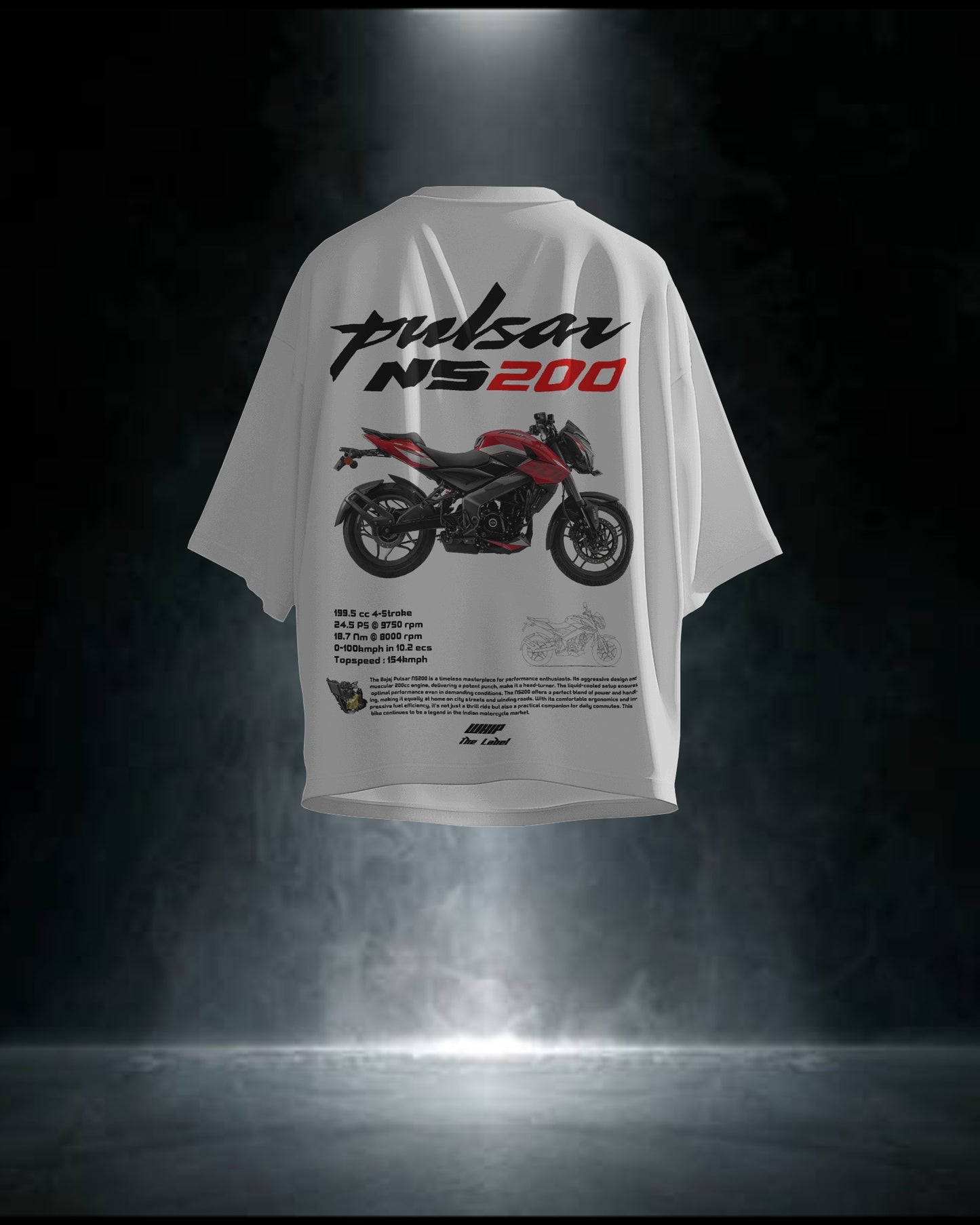 Bajaj NS 200 Oversized T-Shirts