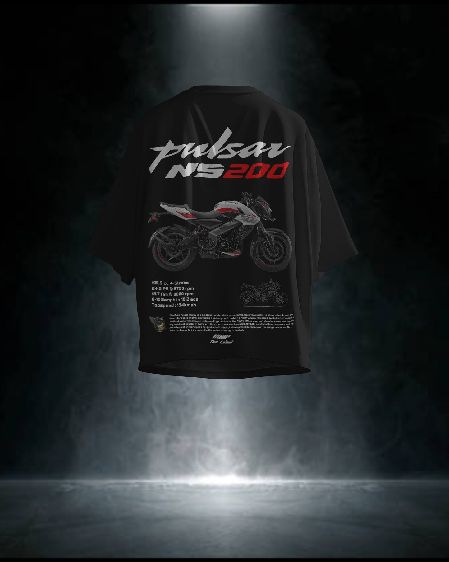 Bajaj NS 200 Oversized T-Shirts