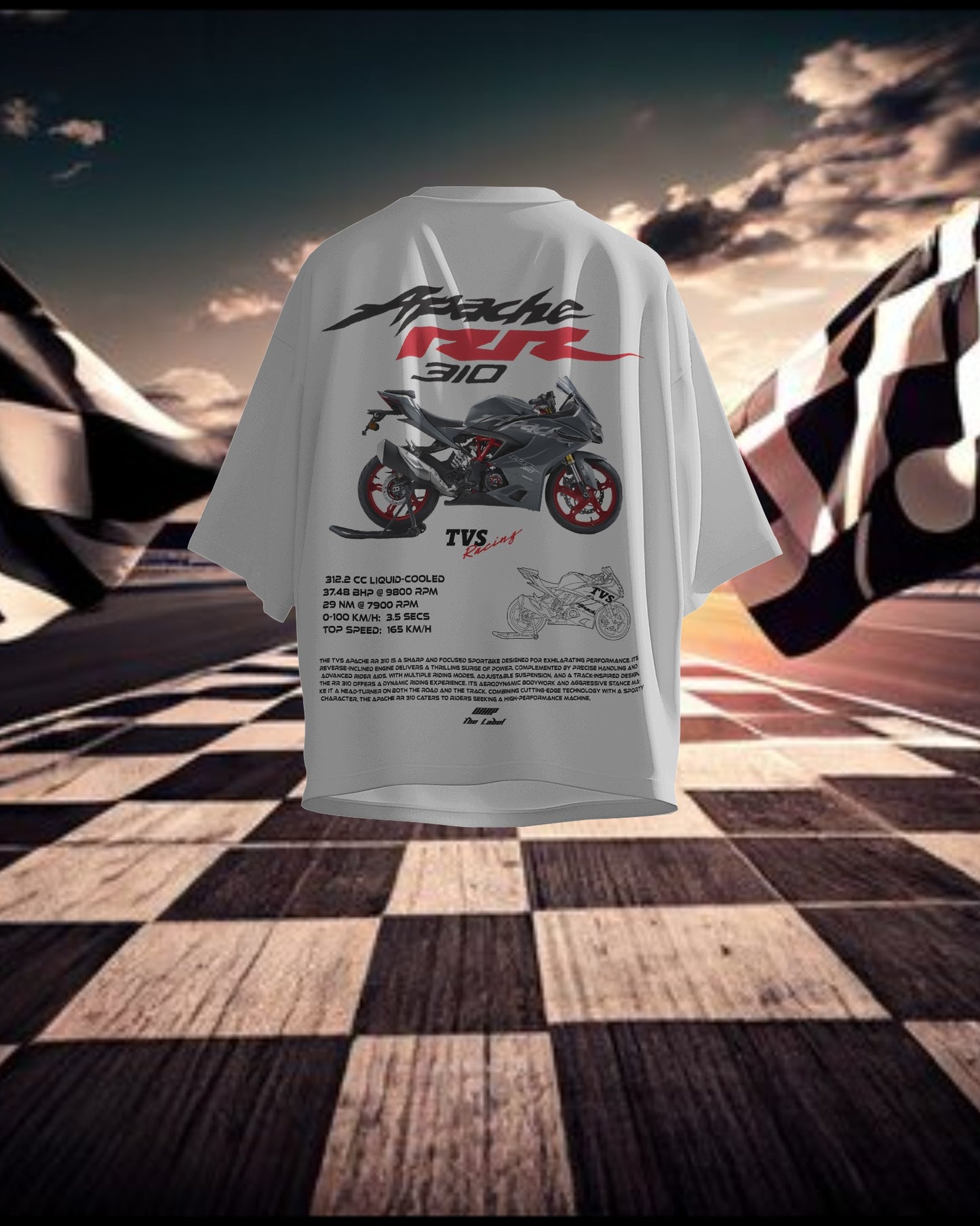 Apache RR 310  Oversized T-Shirts