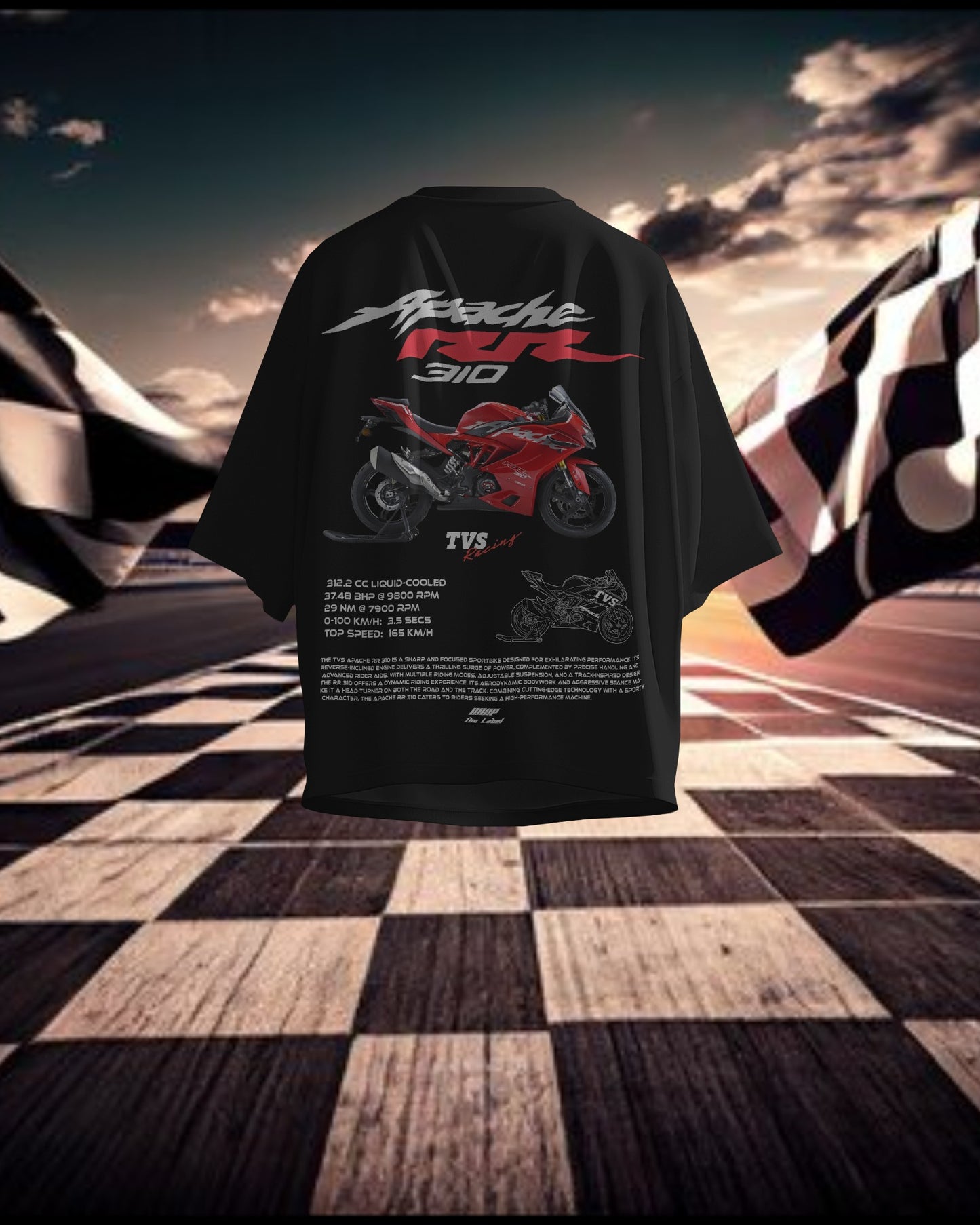 Apache RR 310  Oversized T-Shirts