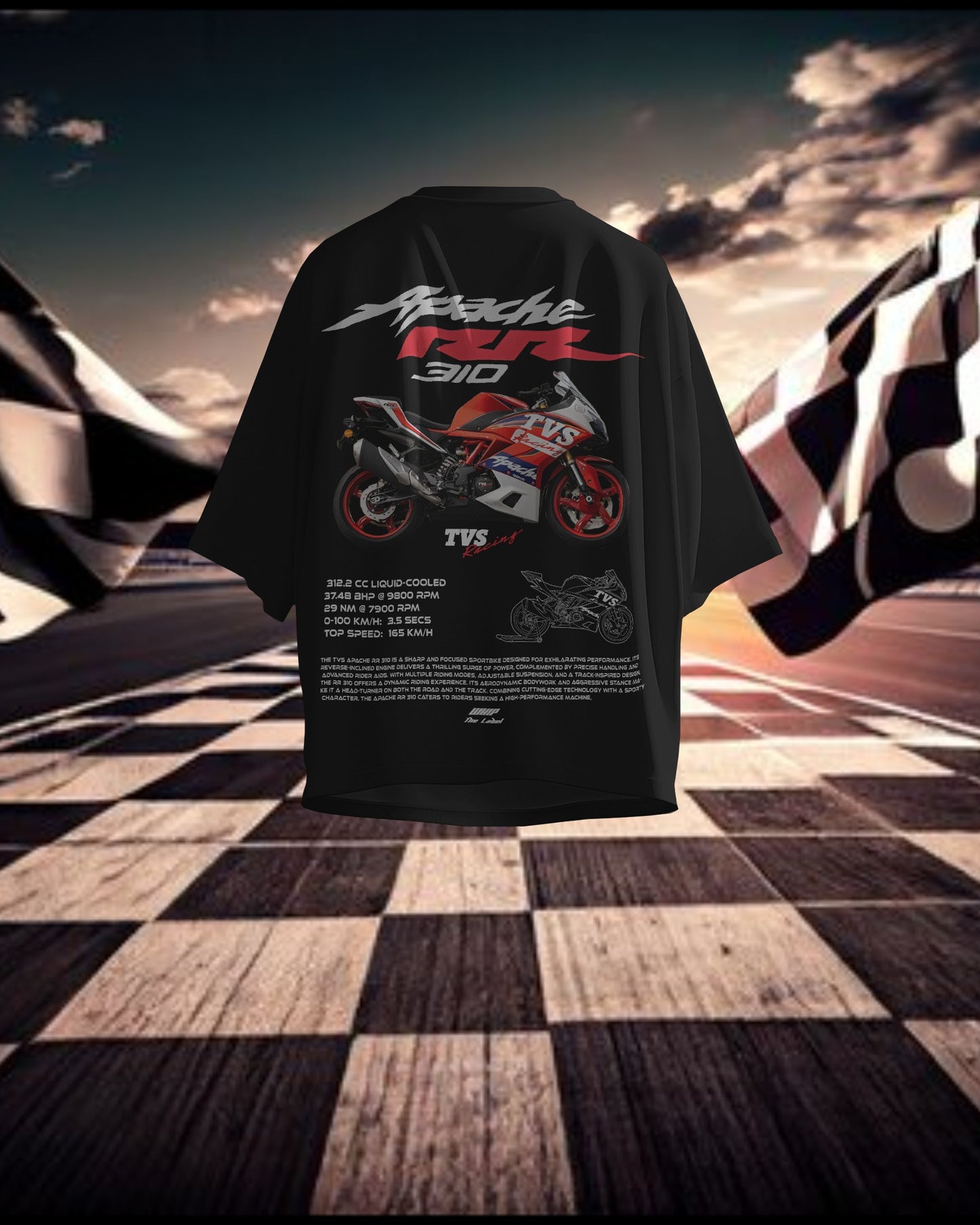 Apache RR 310  Oversized T-Shirts