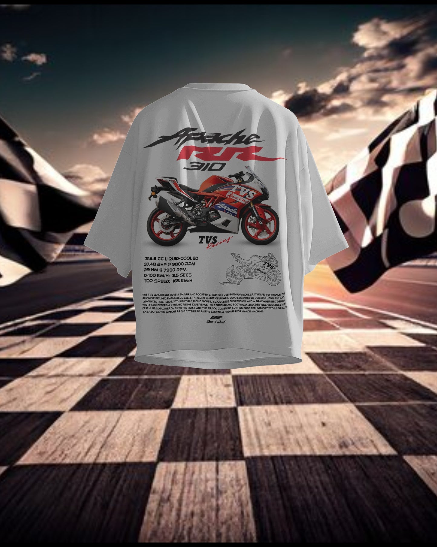 Apache RR 310  Oversized T-Shirts