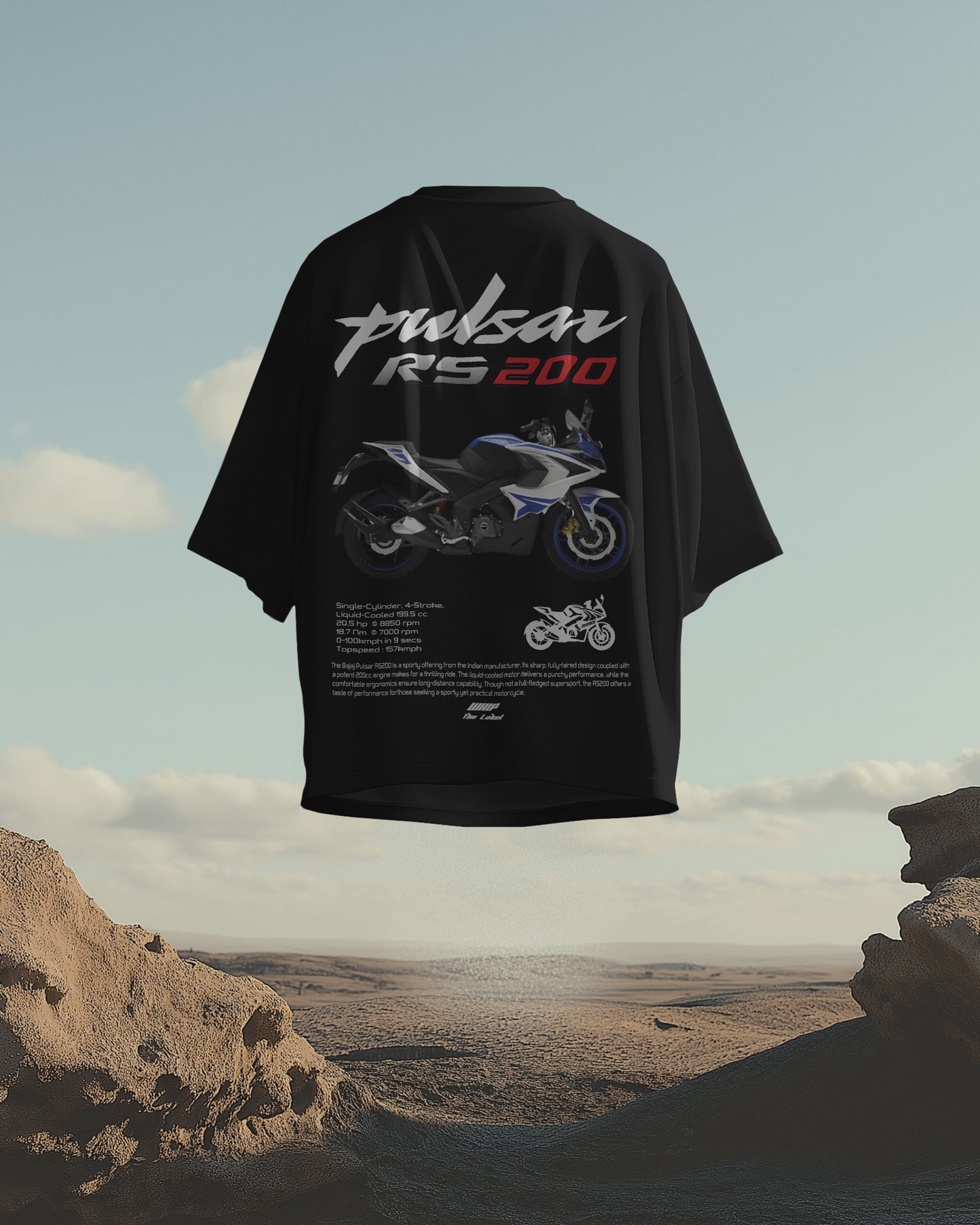 Bajaj RS 200 Oversized T-Shirts