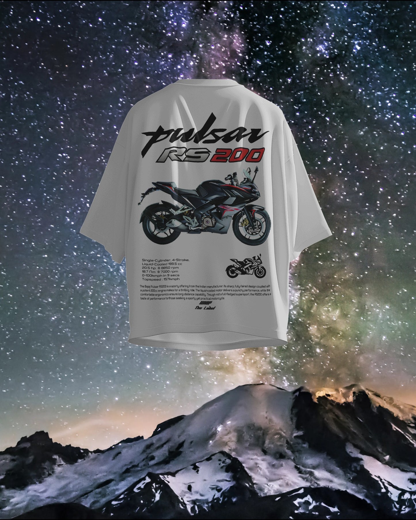 Bajaj RS 200 Oversized T-Shirts