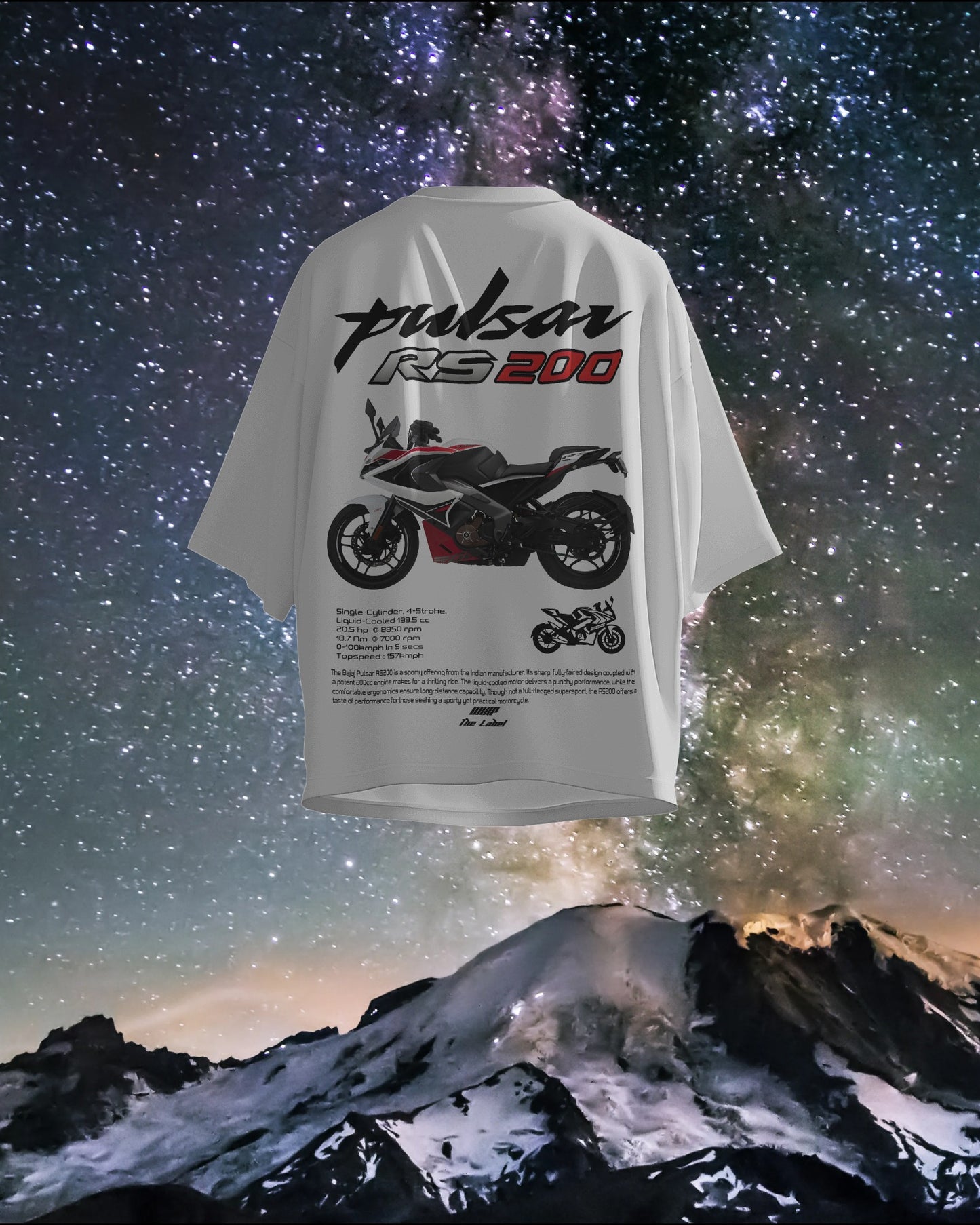 Bajaj RS 200 Oversized T-Shirts