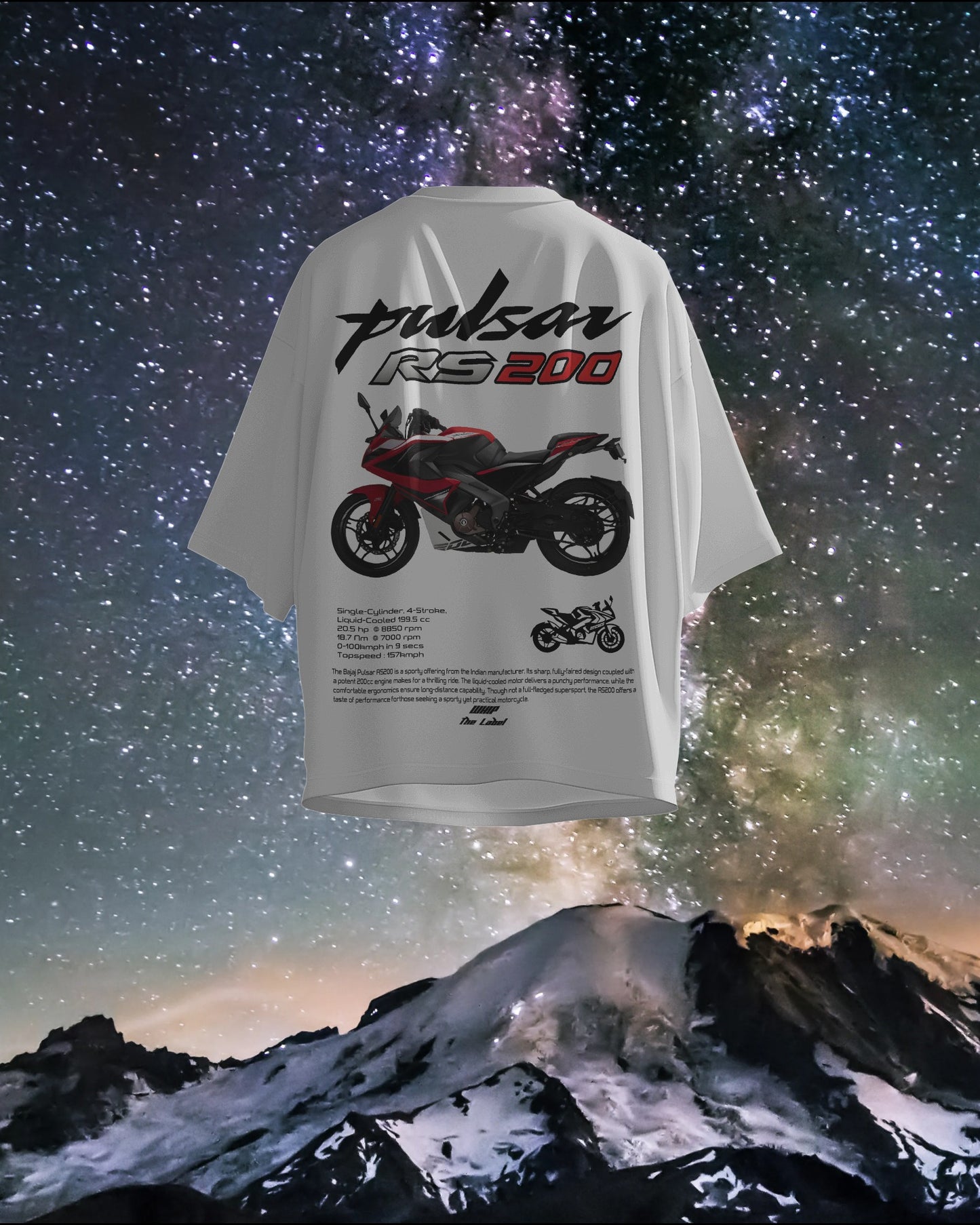 Bajaj RS 200 Oversized T-Shirts