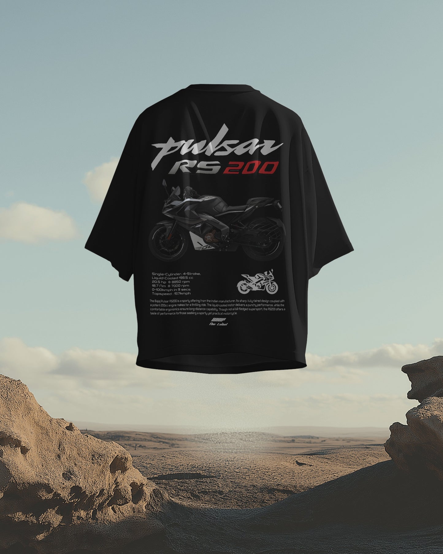 Bajaj RS 200 Oversized T-Shirts