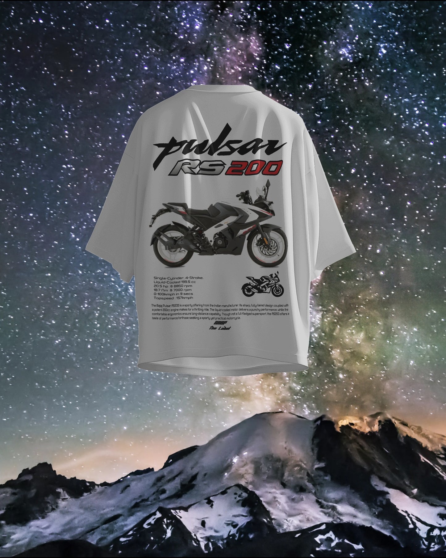 Bajaj RS 200 Oversized T-Shirts