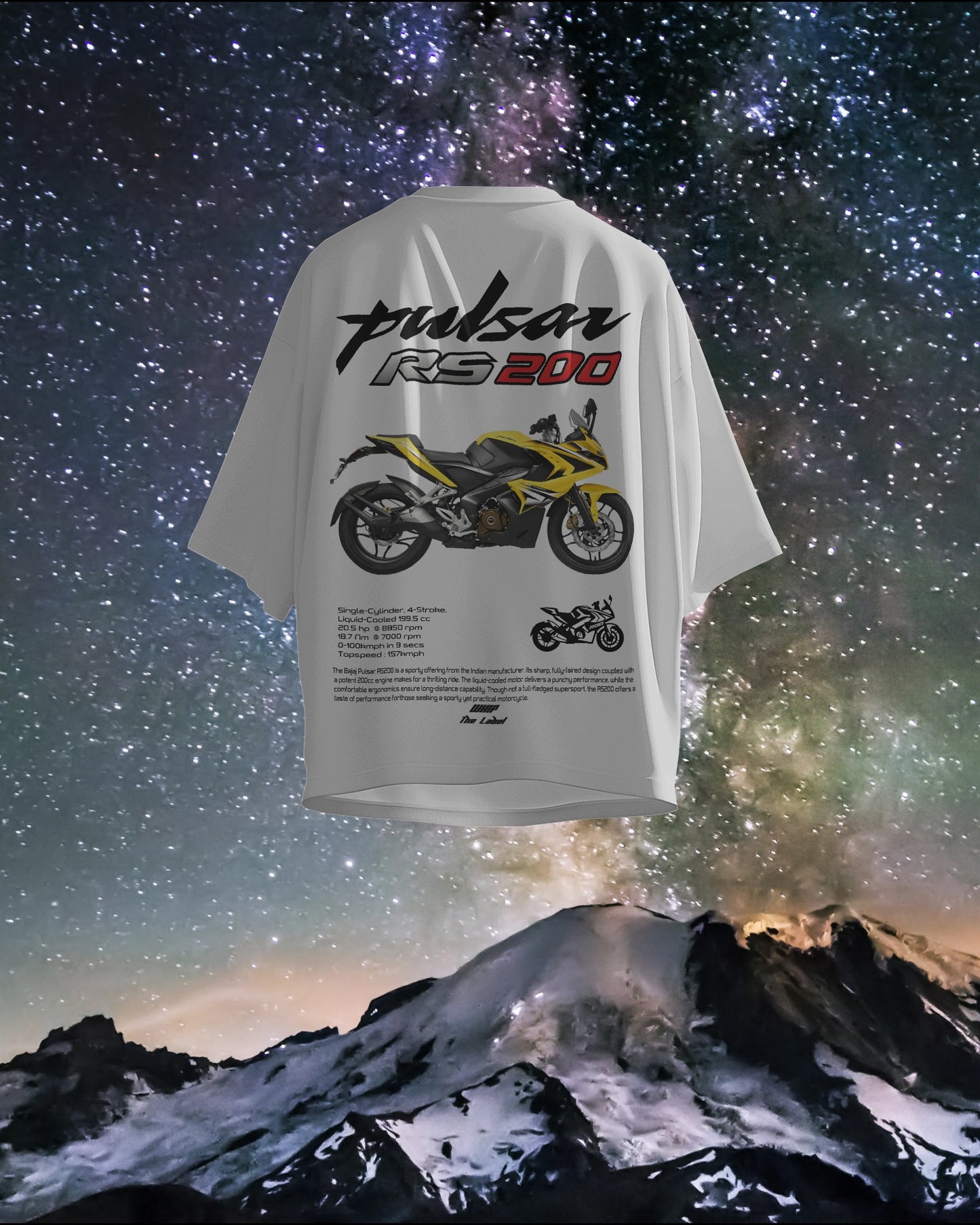 Bajaj RS 200 Oversized T-Shirts