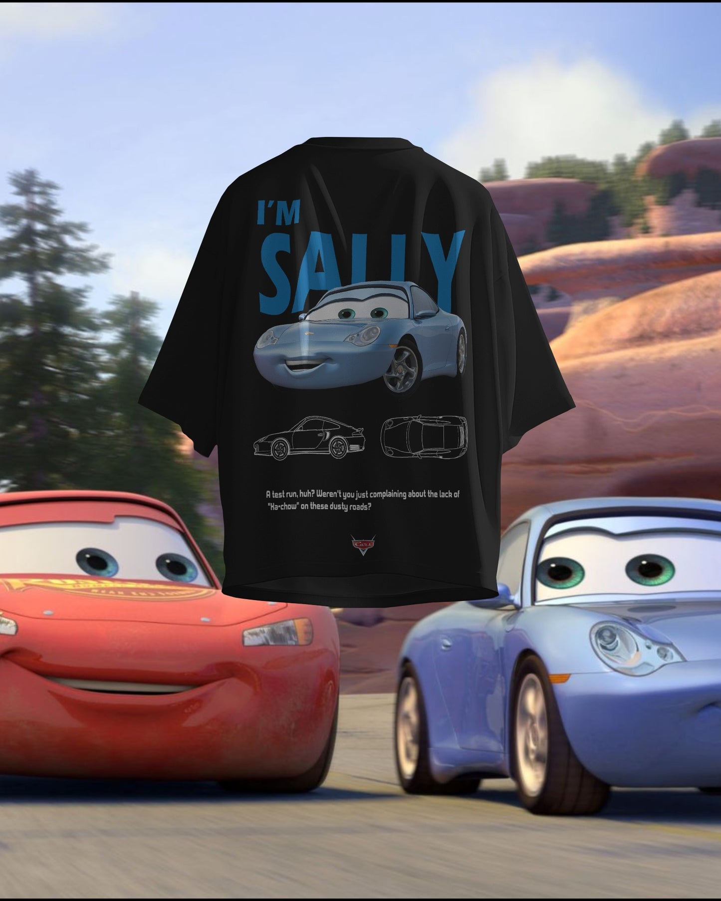 Pixar Cars Combo - Oversized T-Shirts