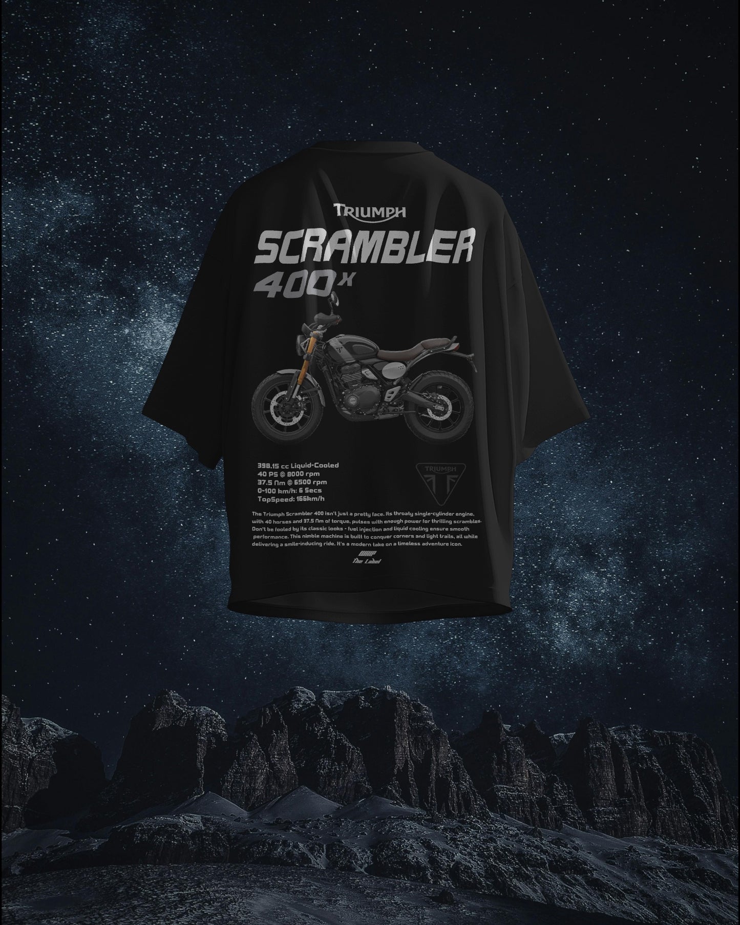Triumph Scrambler 400x - Oversized T-Shirts