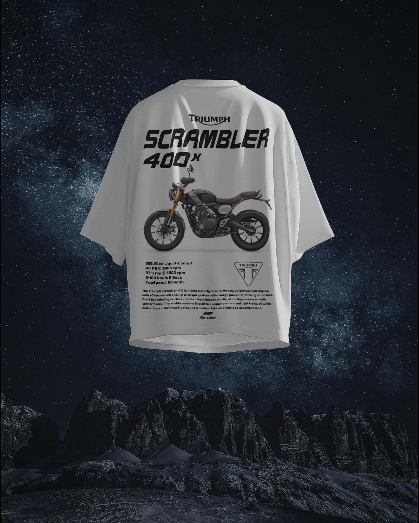 Triumph Scrambler 400x - Oversized T-Shirts