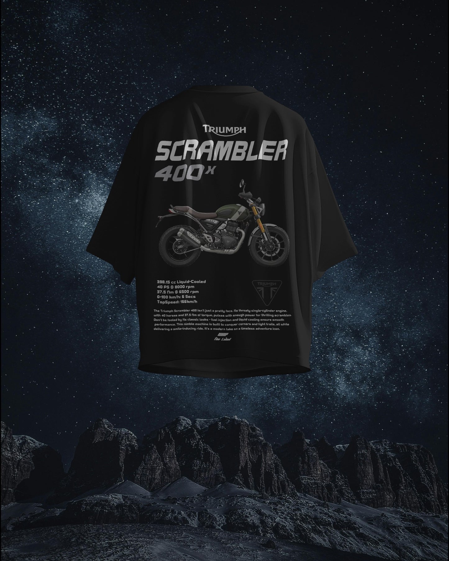 Triumph Scrambler 400x - Oversized T-Shirts