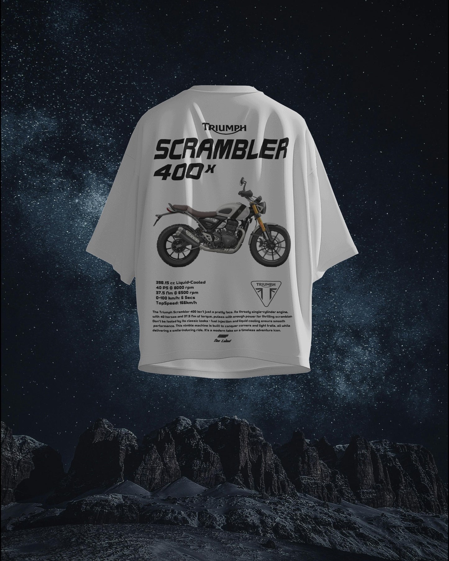 Triumph Scrambler 400x - Oversized T-Shirts