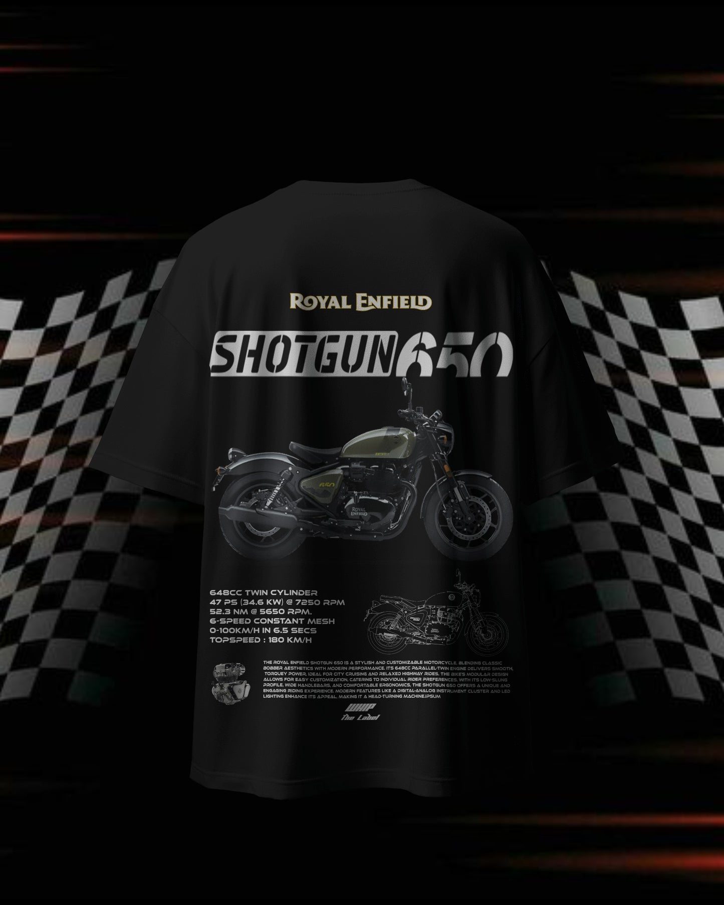 Shotgun 650 - Oversized T-Shirts