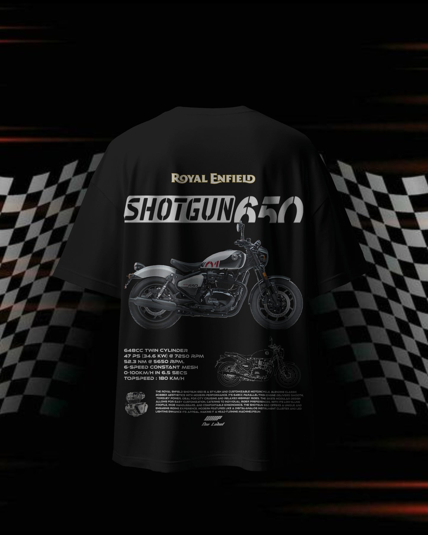 Shotgun 650 - Oversized T-Shirts