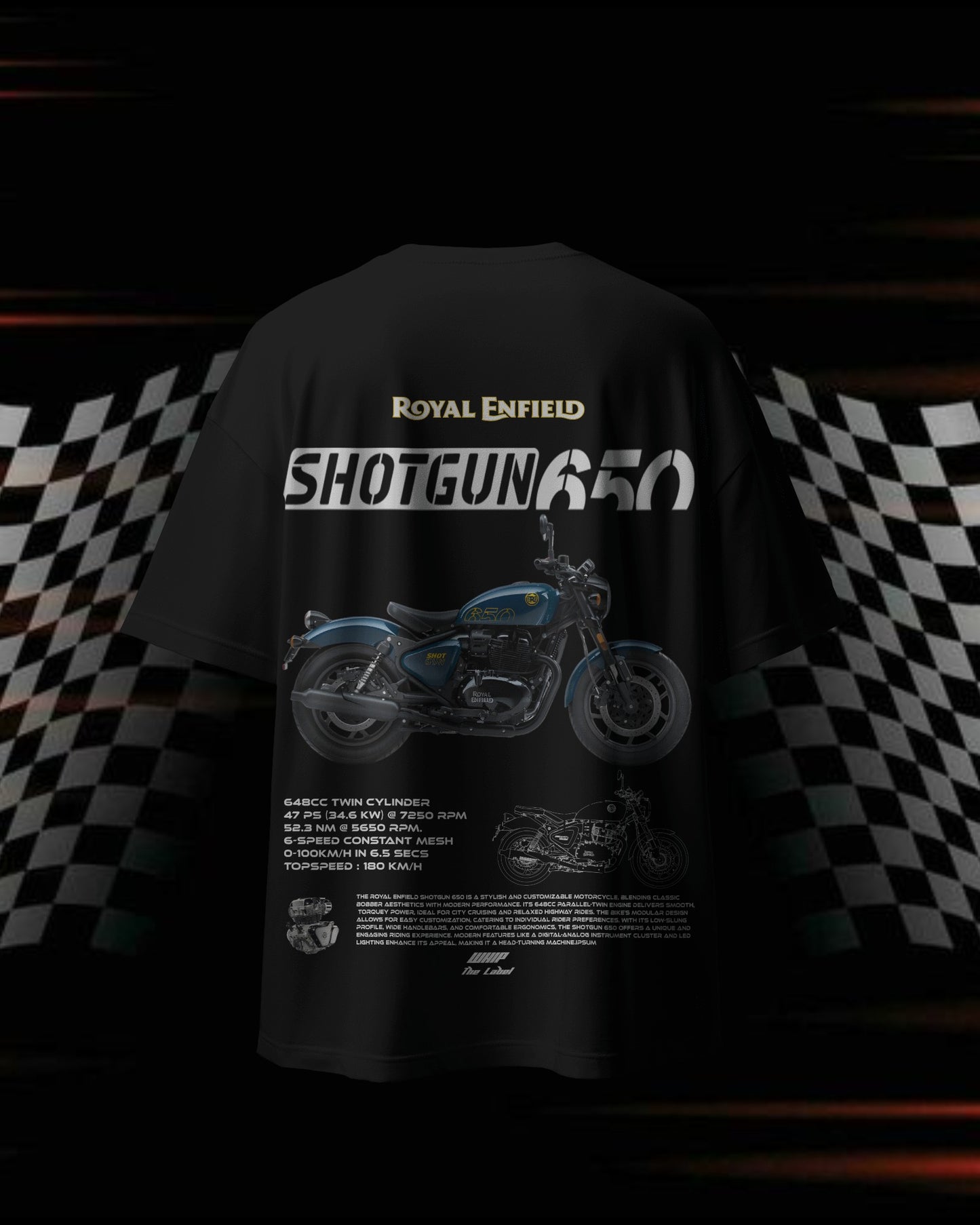 Shotgun 650 - Oversized T-Shirts
