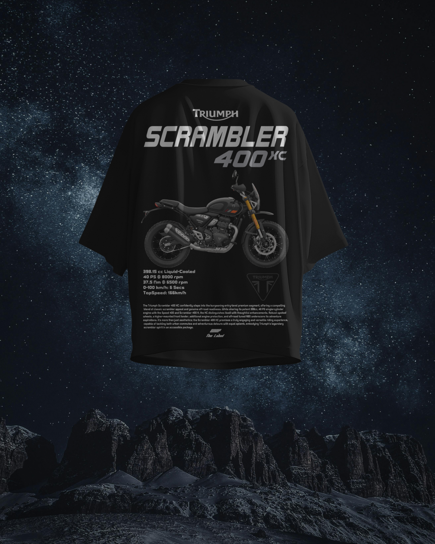 Triumph Scrambler 400x - Oversized T-Shirts