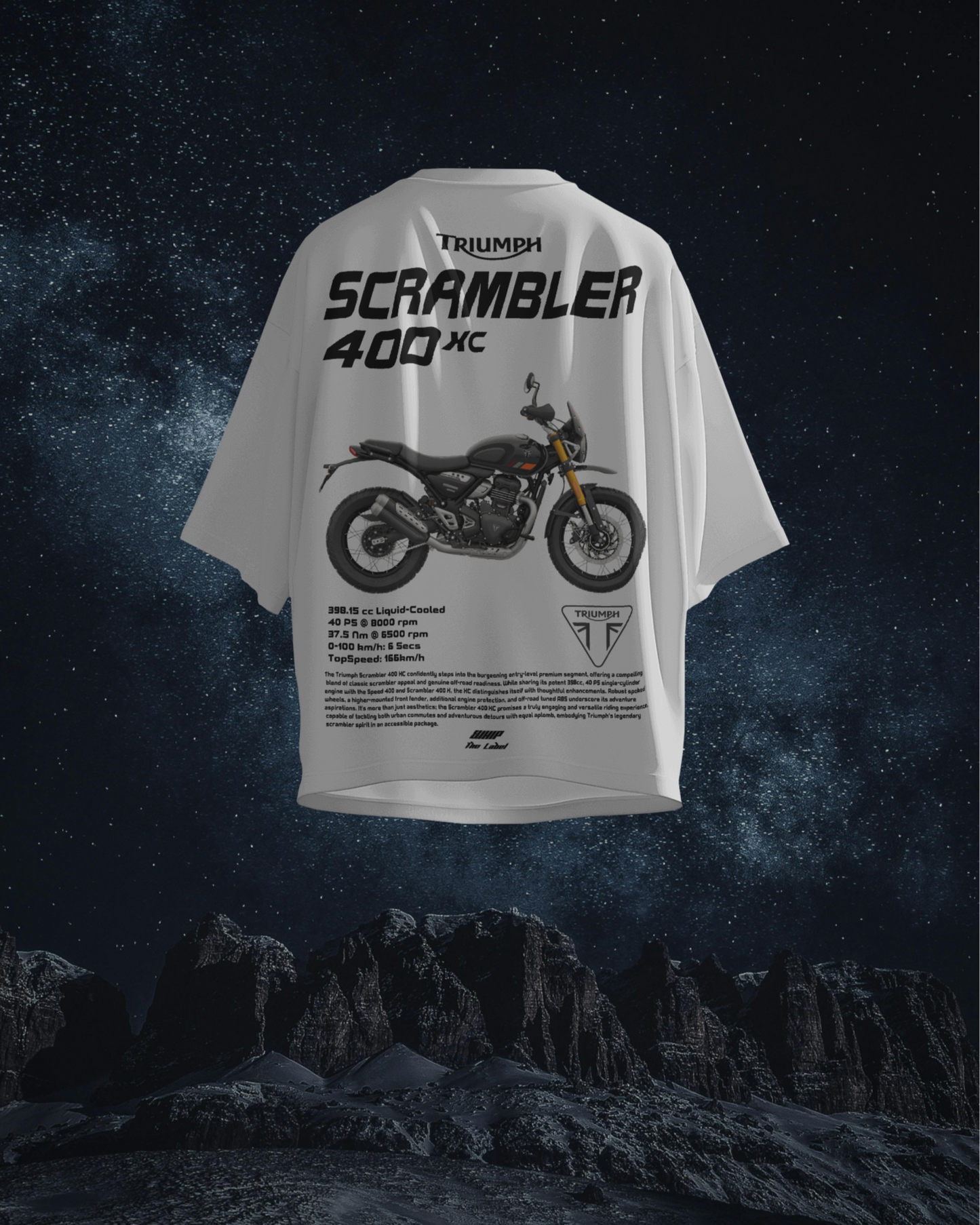 Triumph Scrambler 400x - Oversized T-Shirts